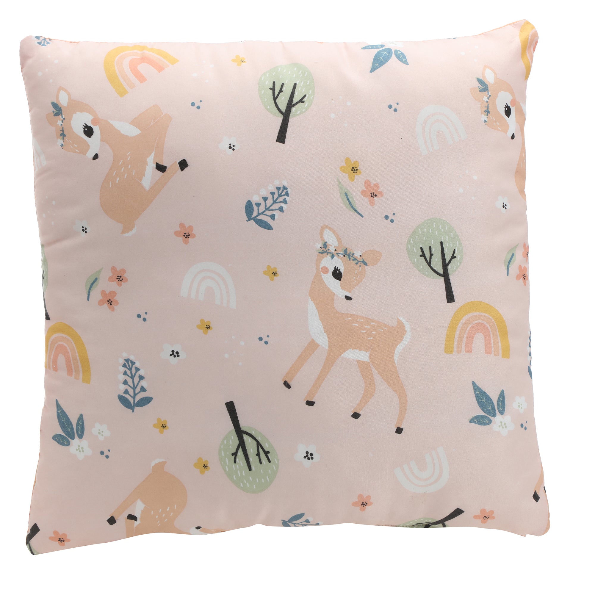 Coussin phosphorescent 38x38cm  - Rose
