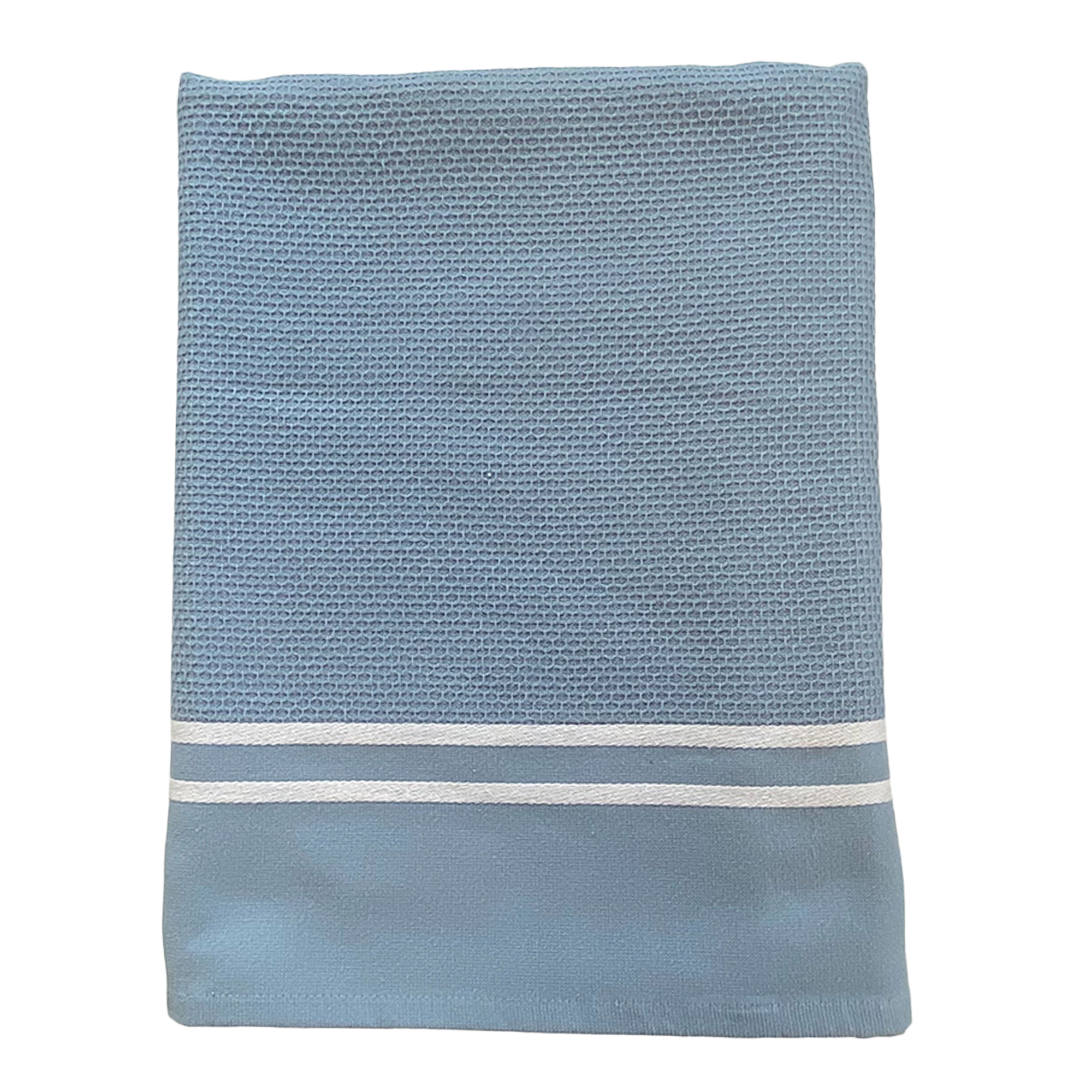 Foutah de plage dos éponge 90x170cm - Bleu