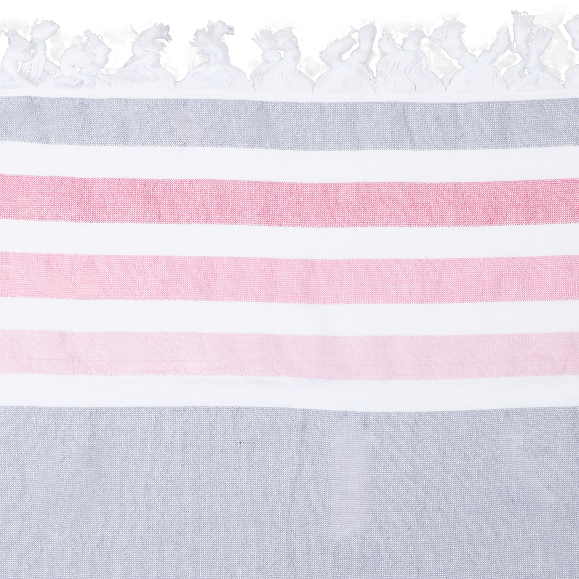 Foutah fidji dos éponge bouclette 100% coton  - Rose