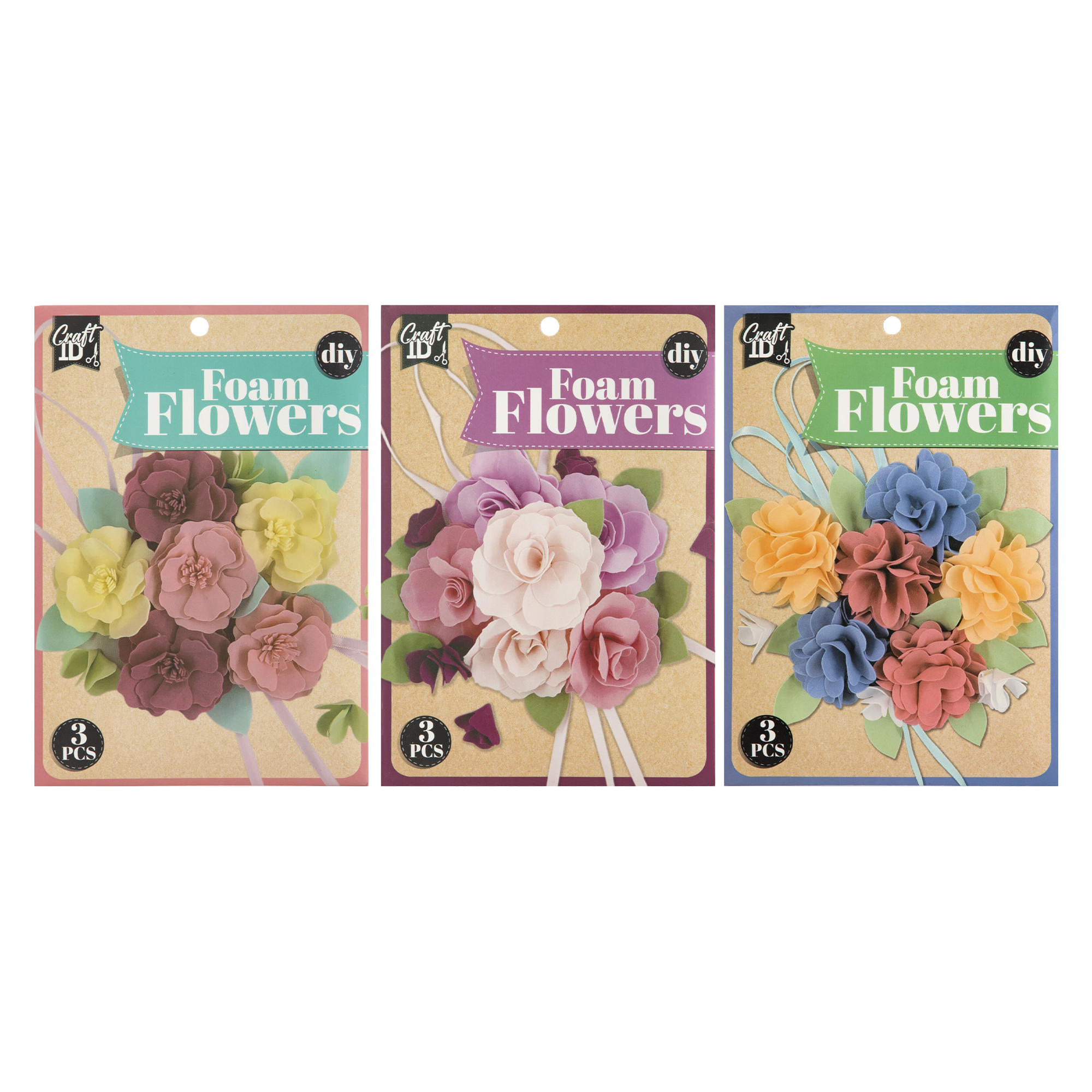 Fleurs en mousse