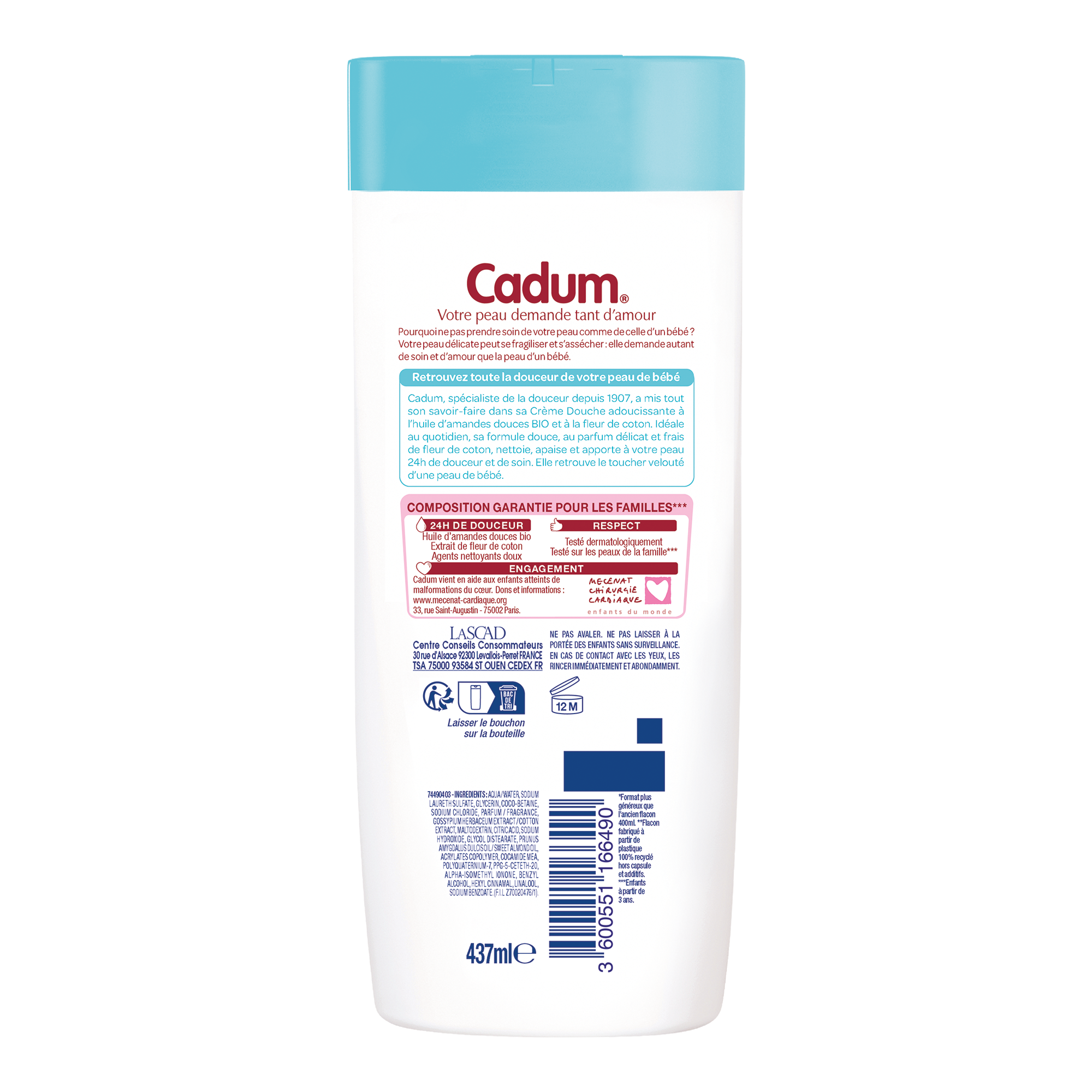 Crème de douche fleur de coton