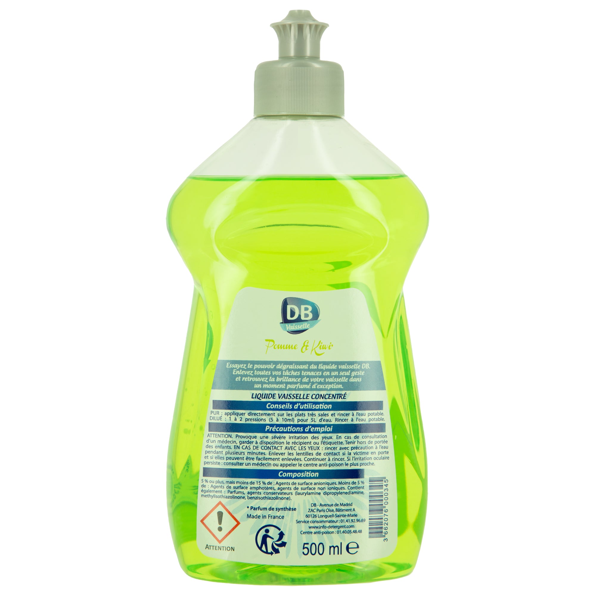 Liquide vaisselle pomme et kiwi