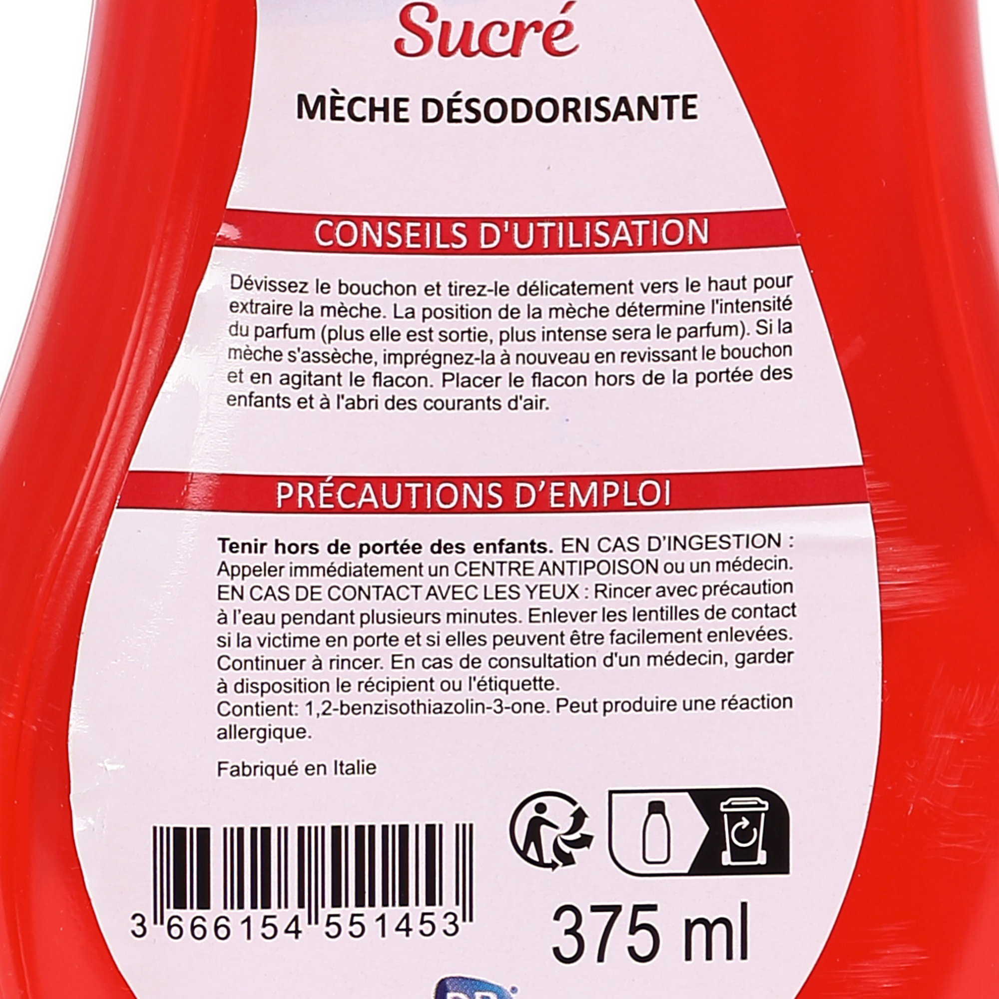 Mèches désodorisante à la cerise et au jasmin