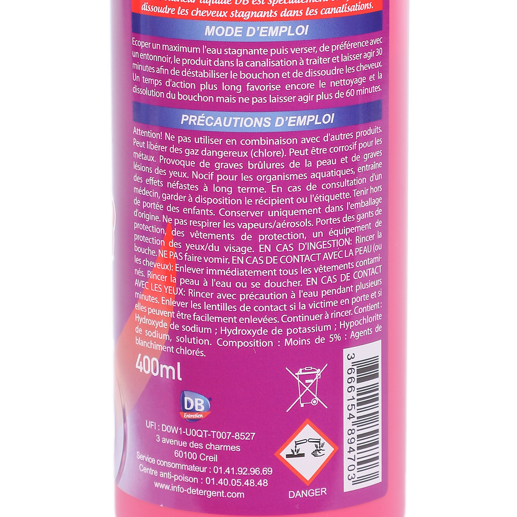 Déboucheur spéciale cheveux