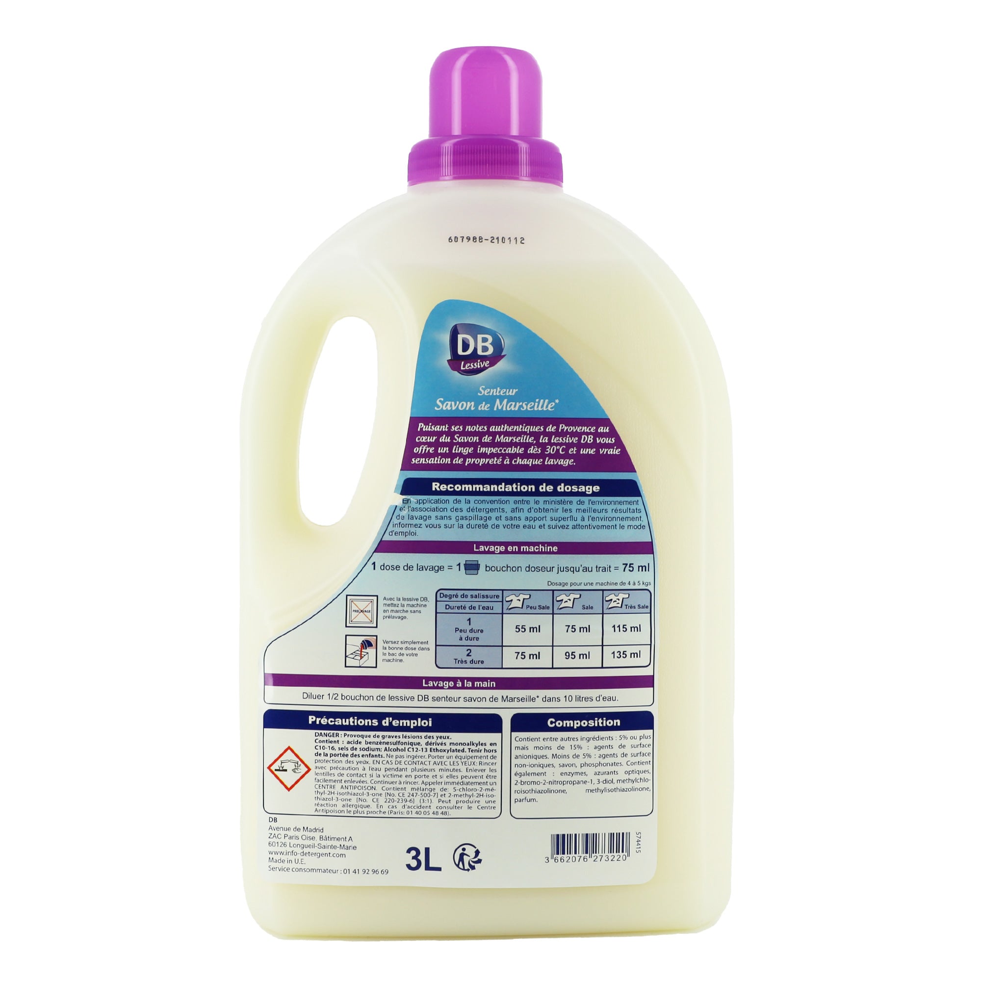 Lessive liquide au savon de Marseille