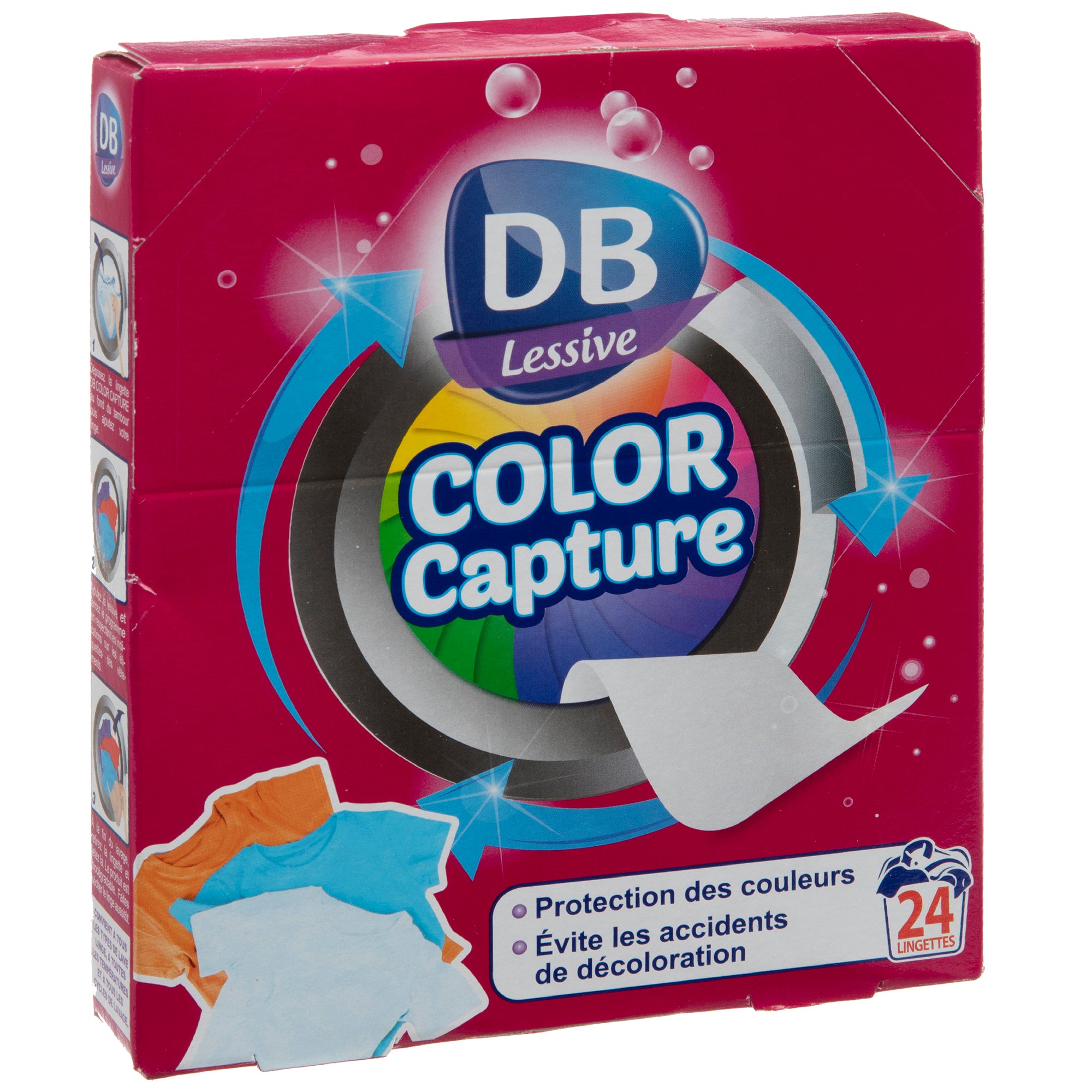 24 lingettes anti transfert de couleurs