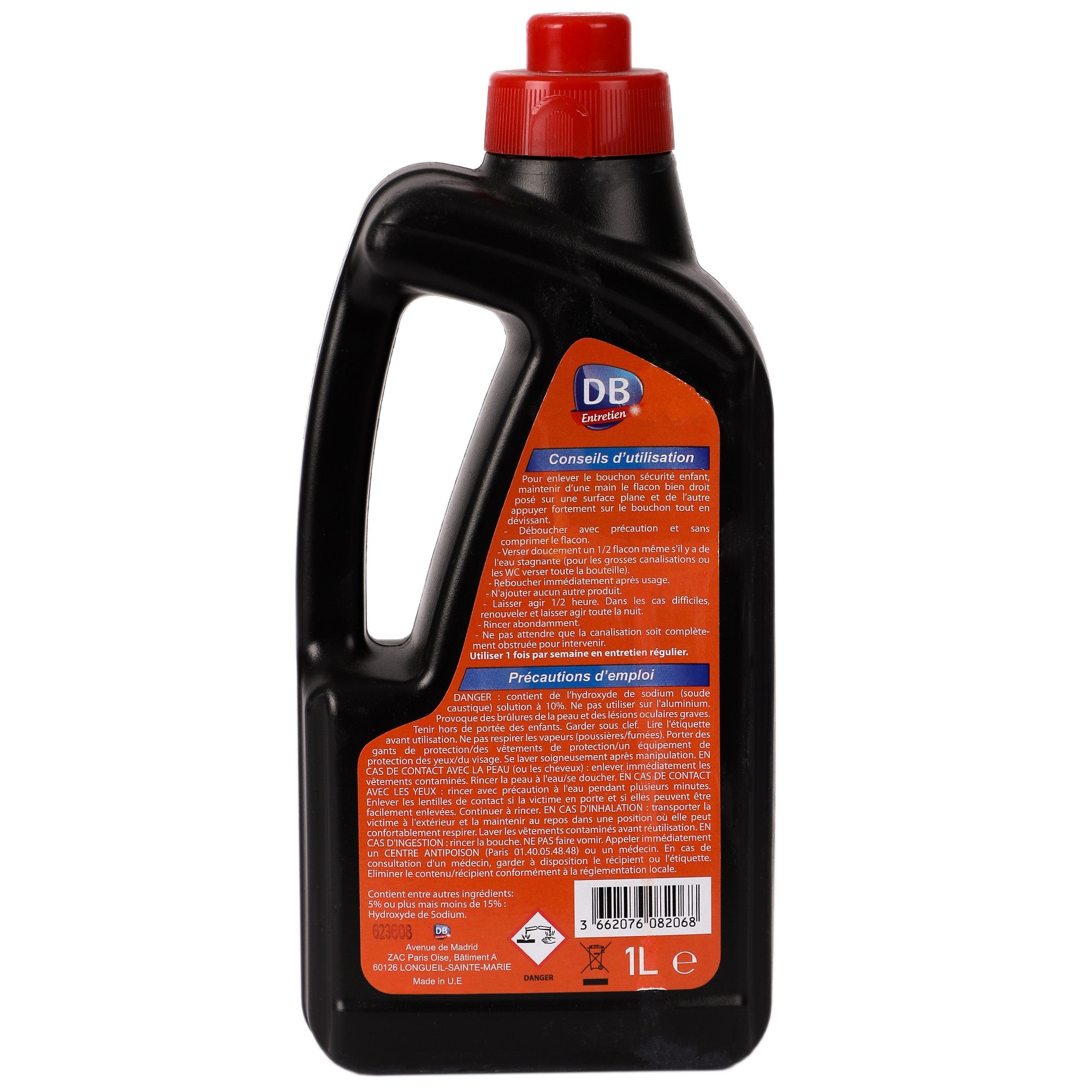 Déboucheur liquide à la soude