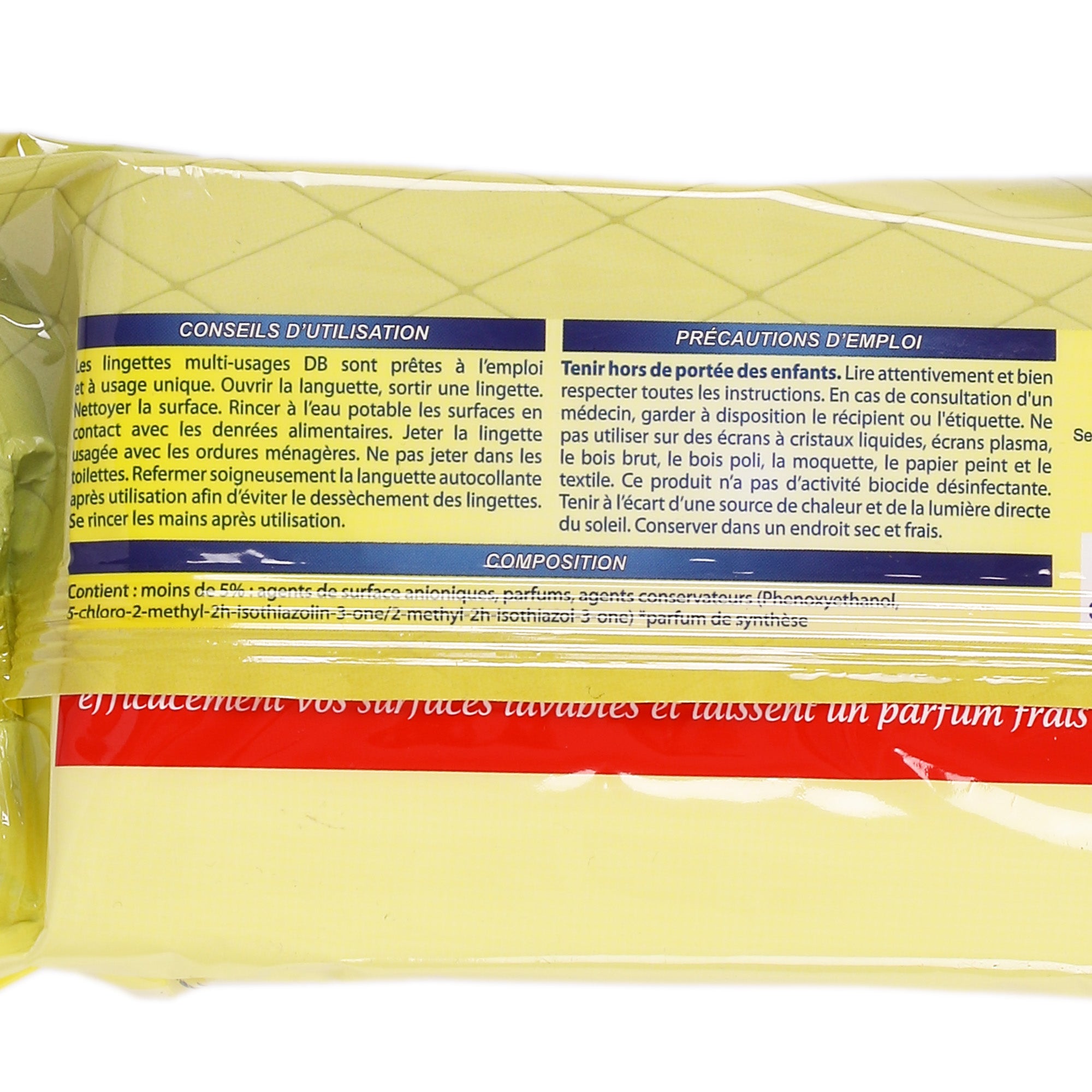 100 lingettes multi usages