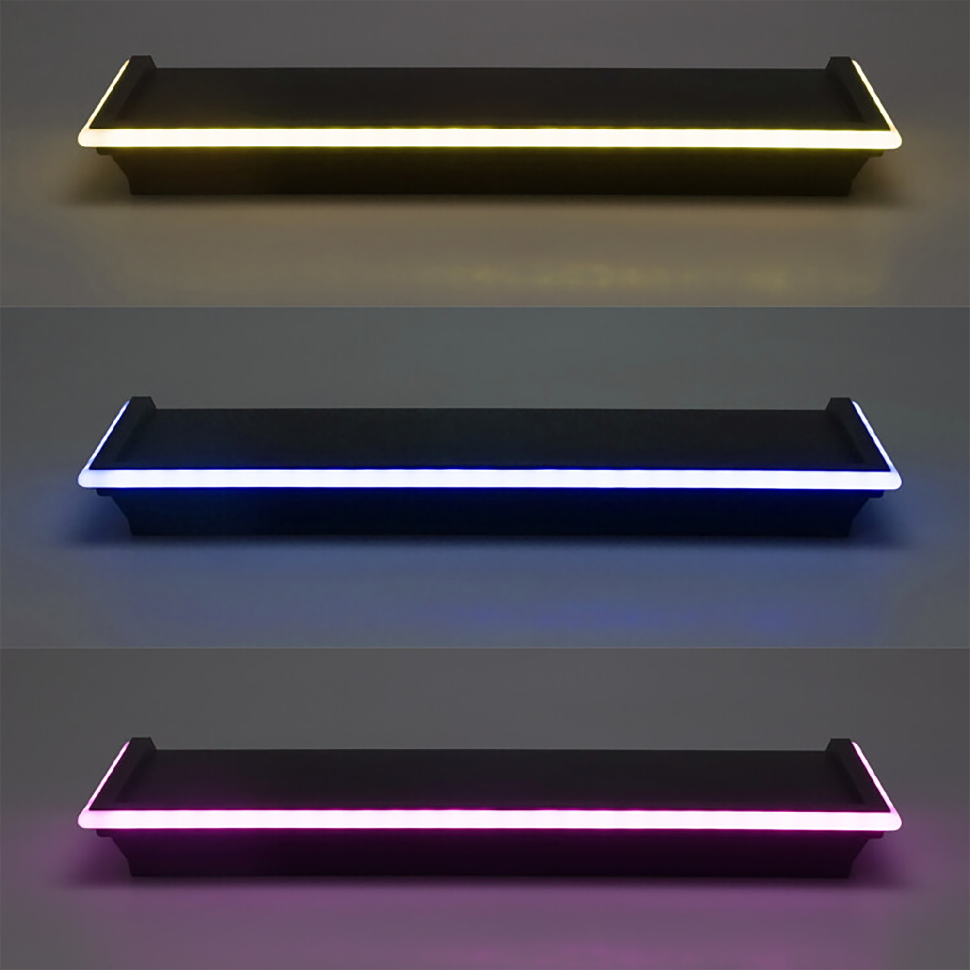 Étagère murale avec néon led