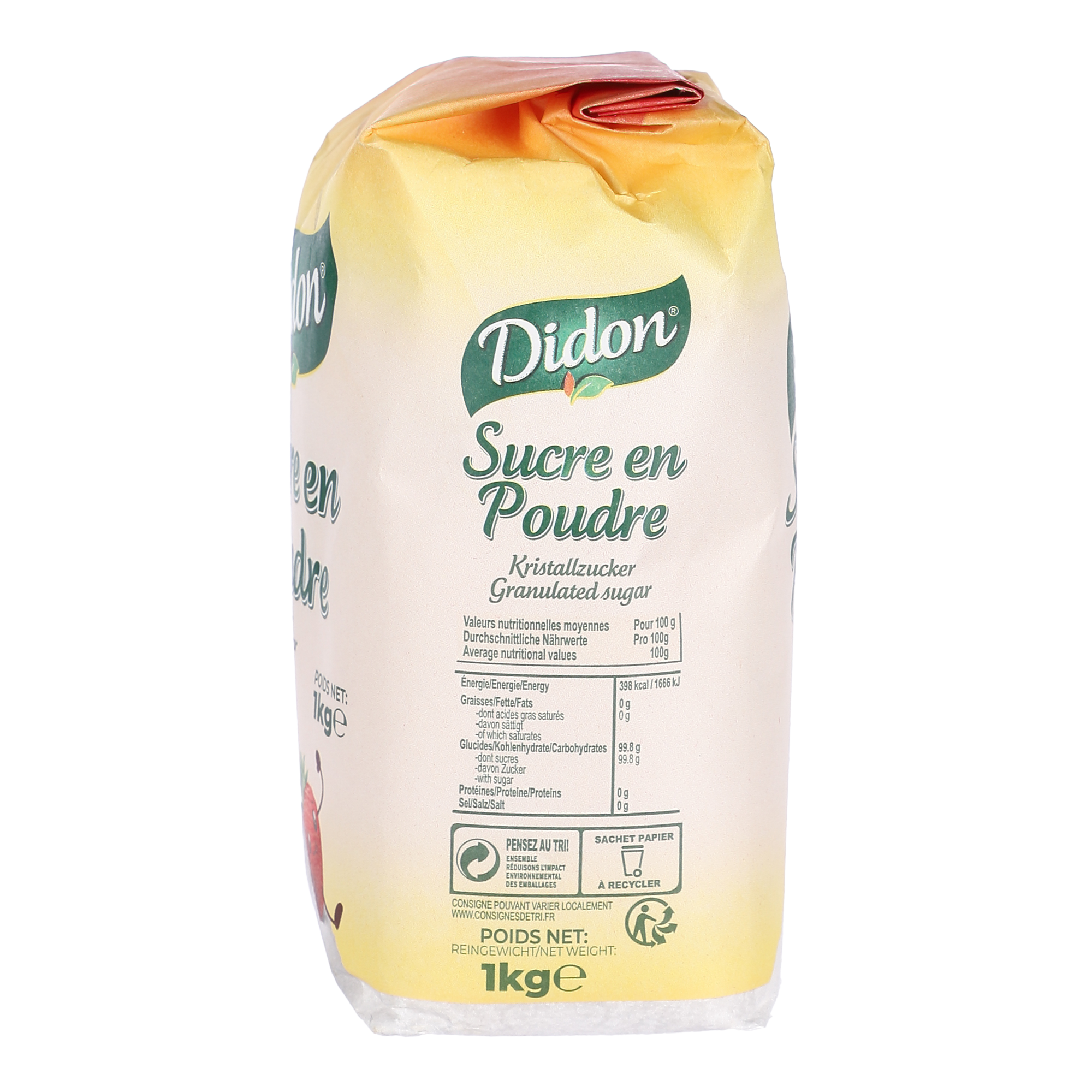 Paquet de sucre en poudre
