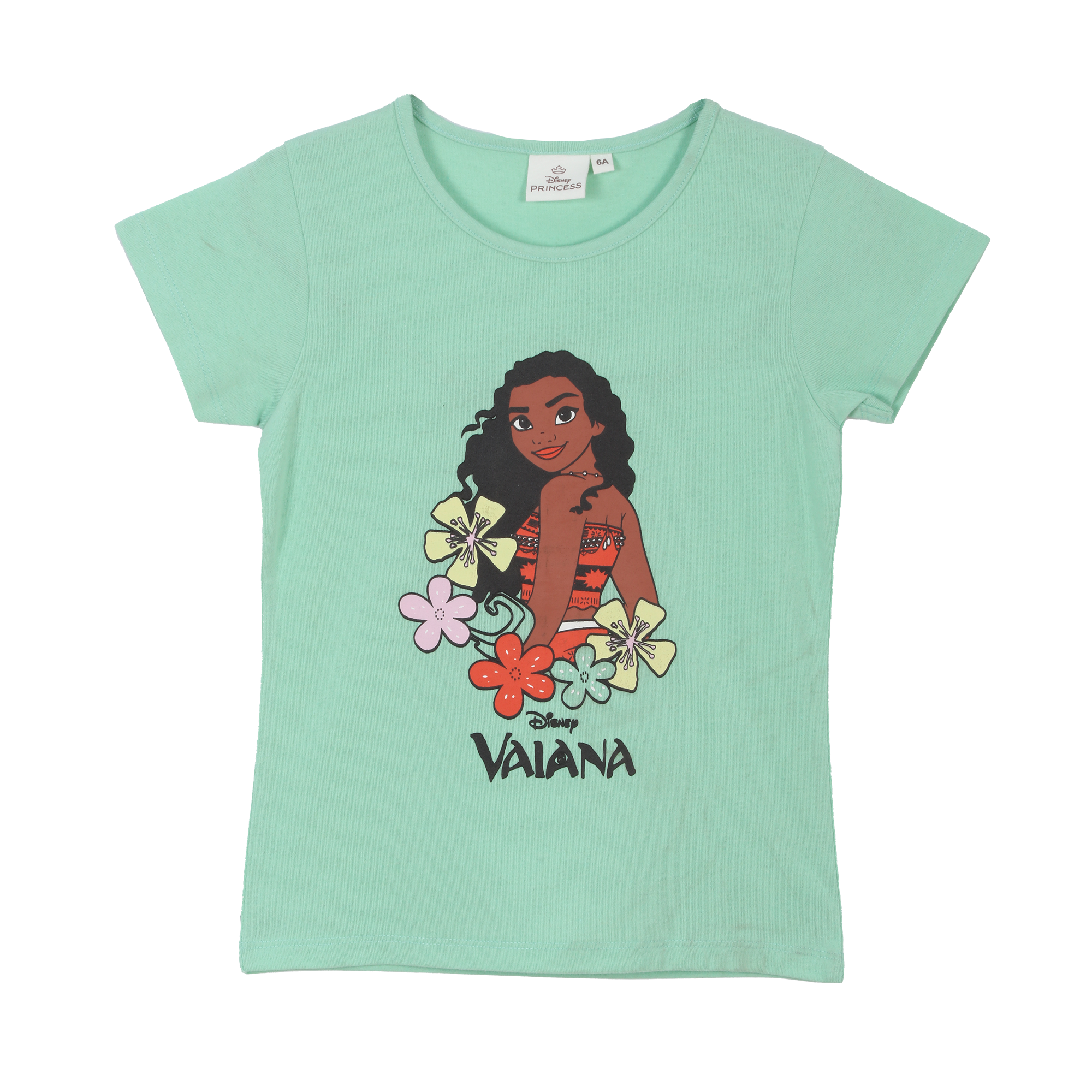 Tee-shirt manches courtes Vaiana ou Minnie 4/10 ans - Vert