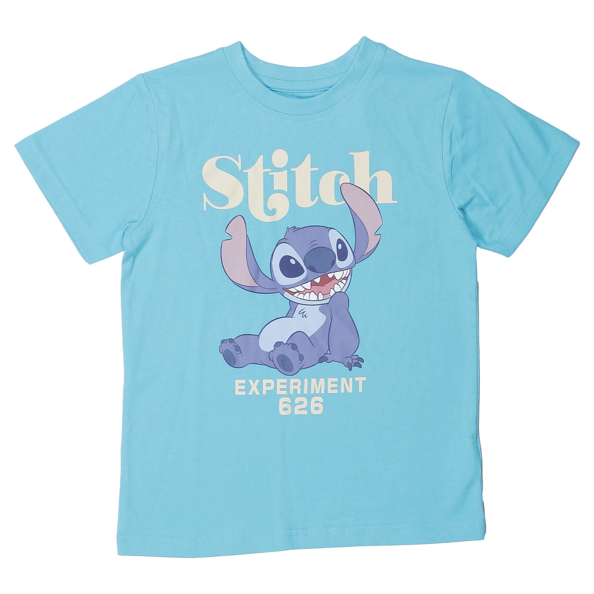 Tee-shirt manches courtes Stitch 2-8 ans  - Bleu