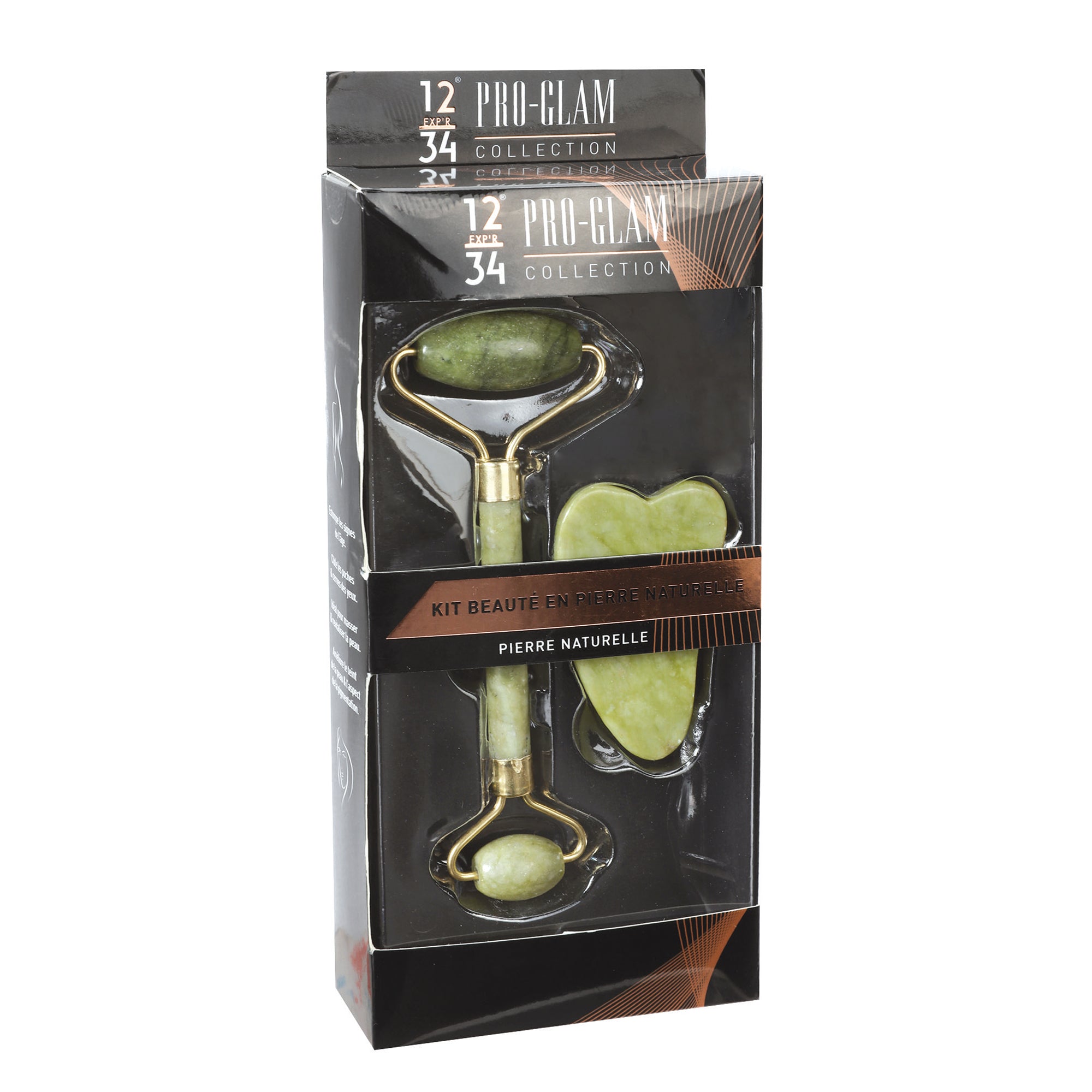 Coffret rouleau de massage + gua sha