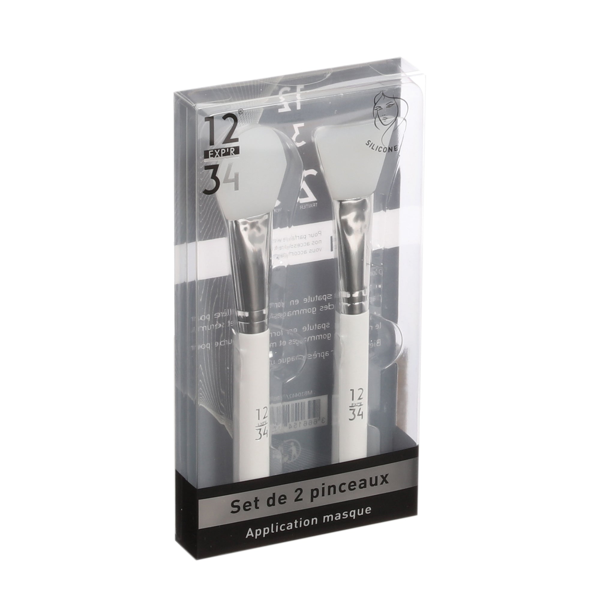 Set 2 pinceaux en silicone