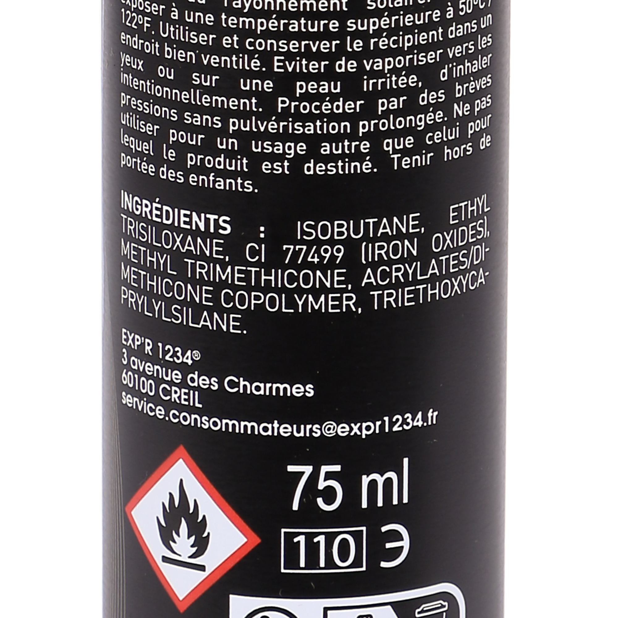 Retouche racine teinte noire