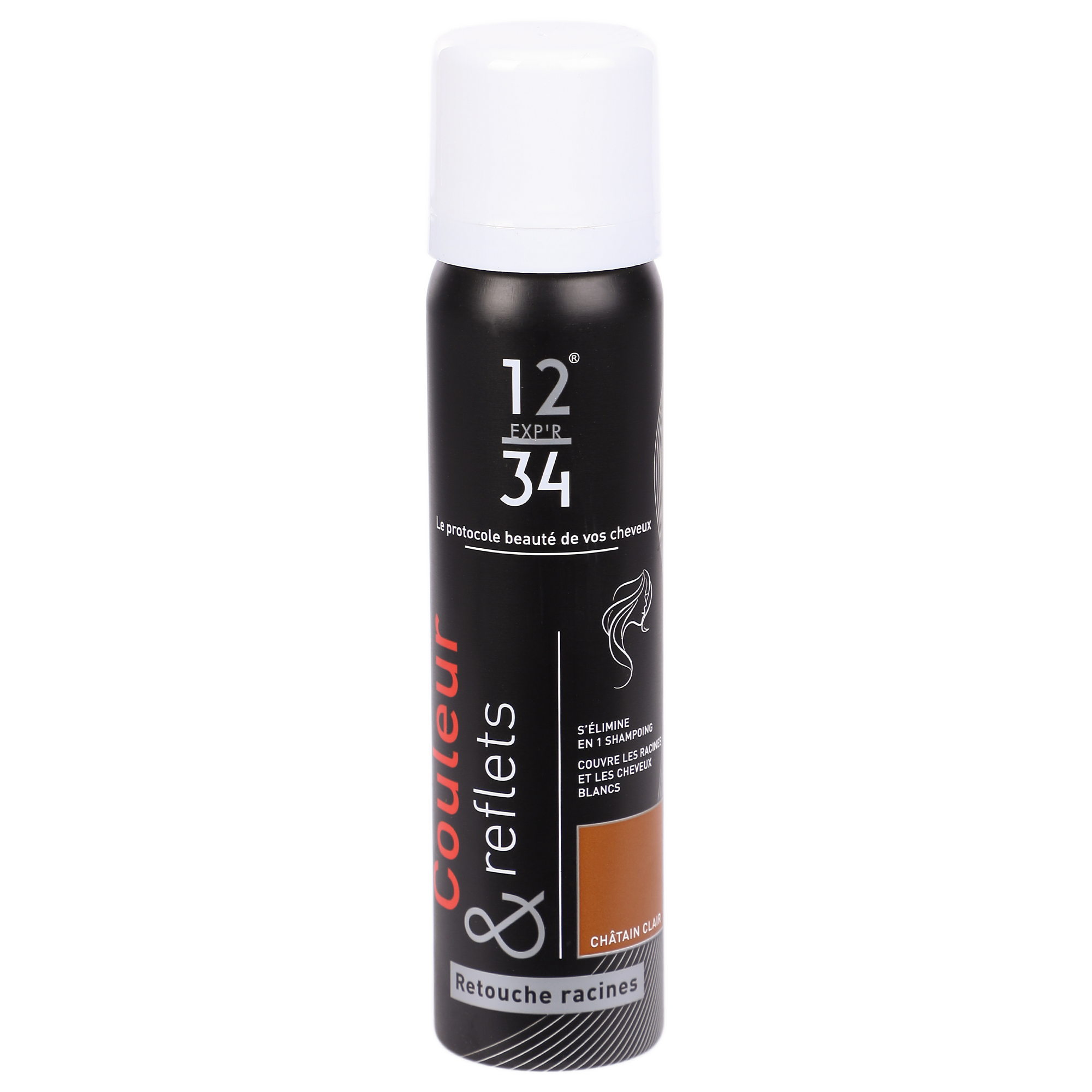 Retouche racine teinte châtain clair
