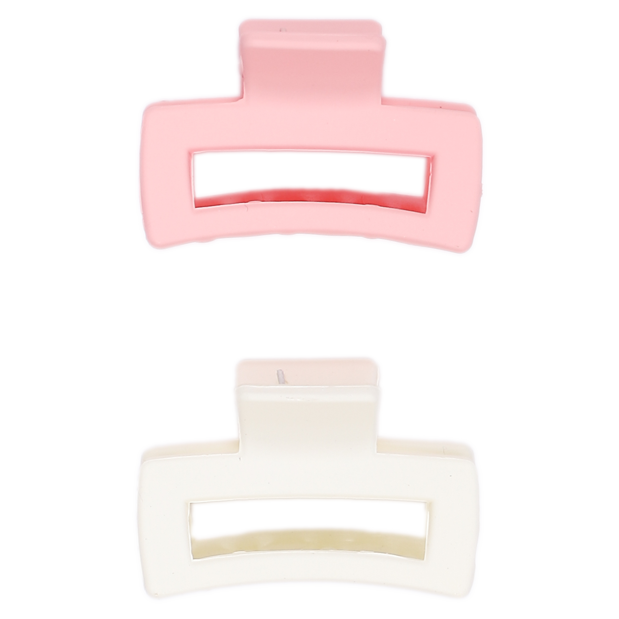 Lot de 2 pinces rose et beige