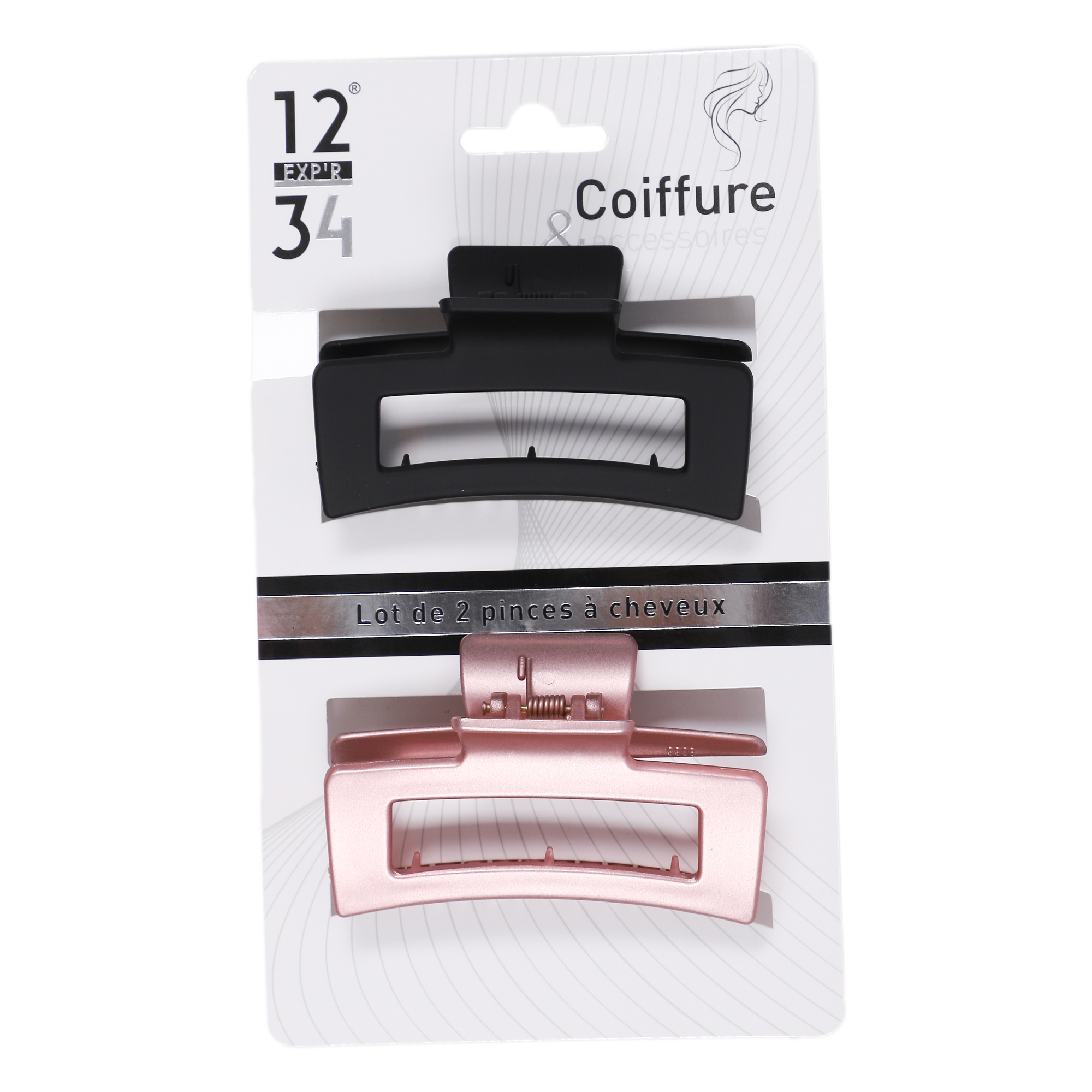 Lot de 2 pinces à cheveux