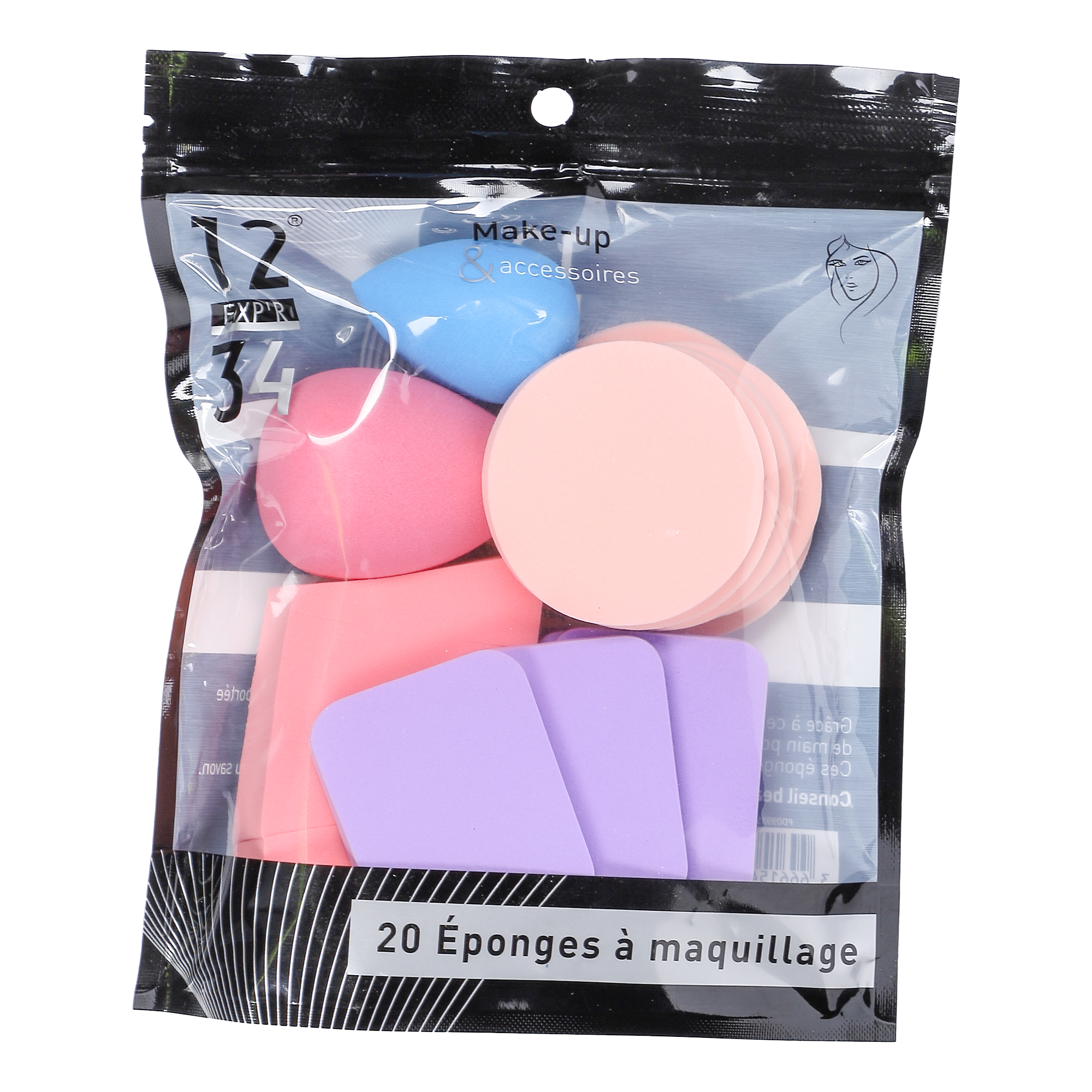 20 éponges à maquillage