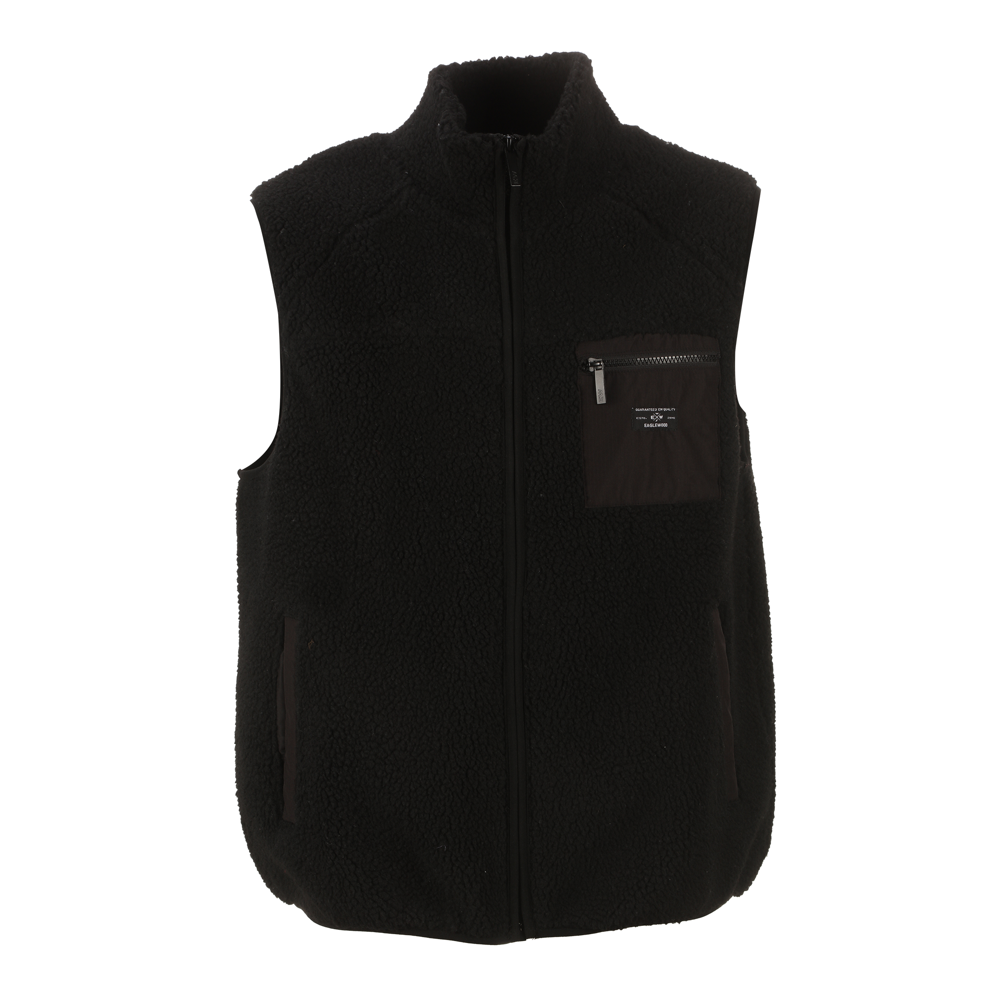 Veste sans manches sherpa  - Blanc