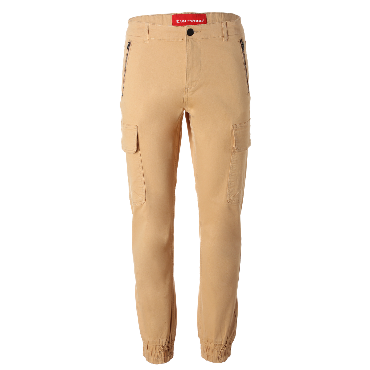 Pantalon cargo homme Eaglewood en coton et élasthanne beige – 36 à 44