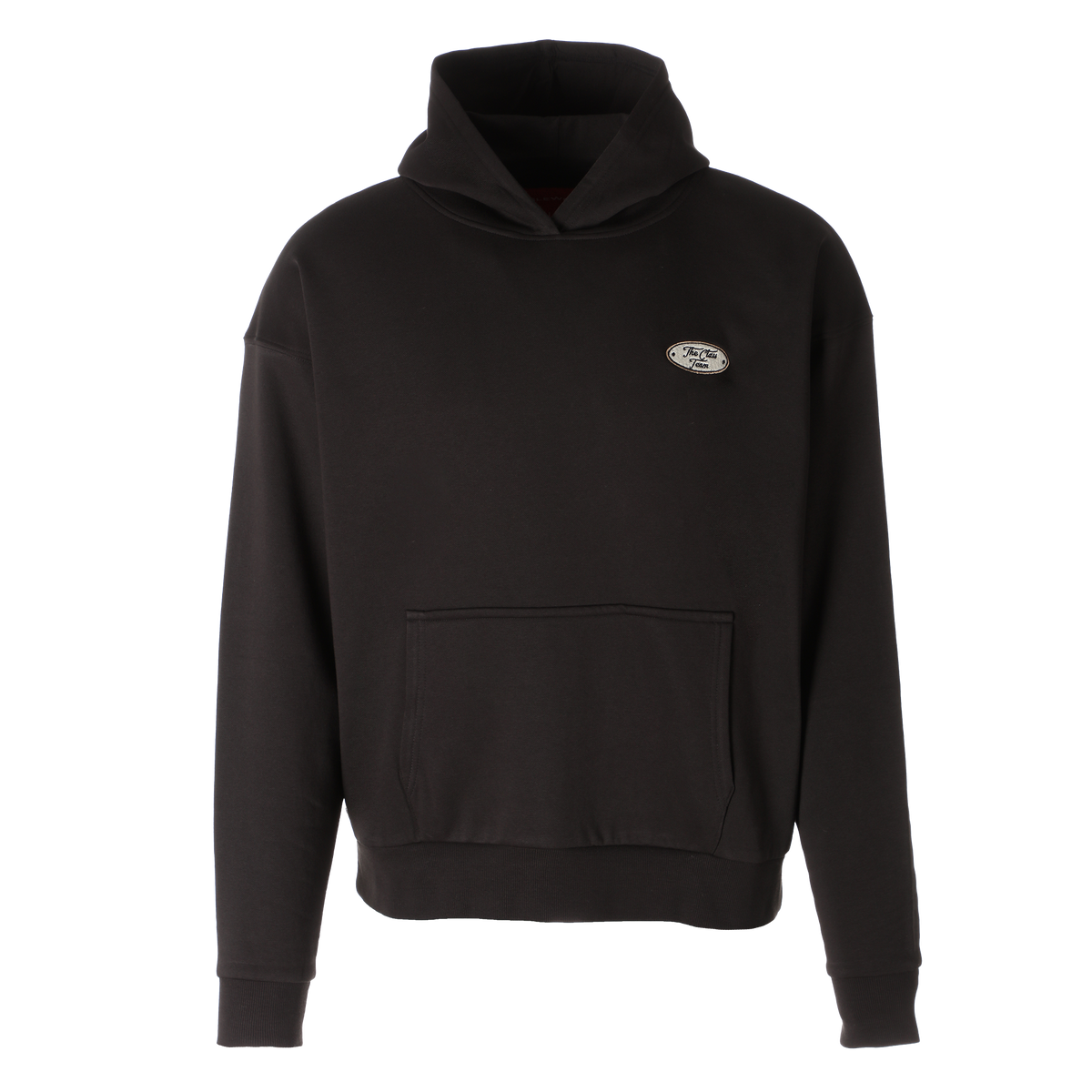 Sweat à capuche homme Eaglewood à double imprimé noir – S à XXL