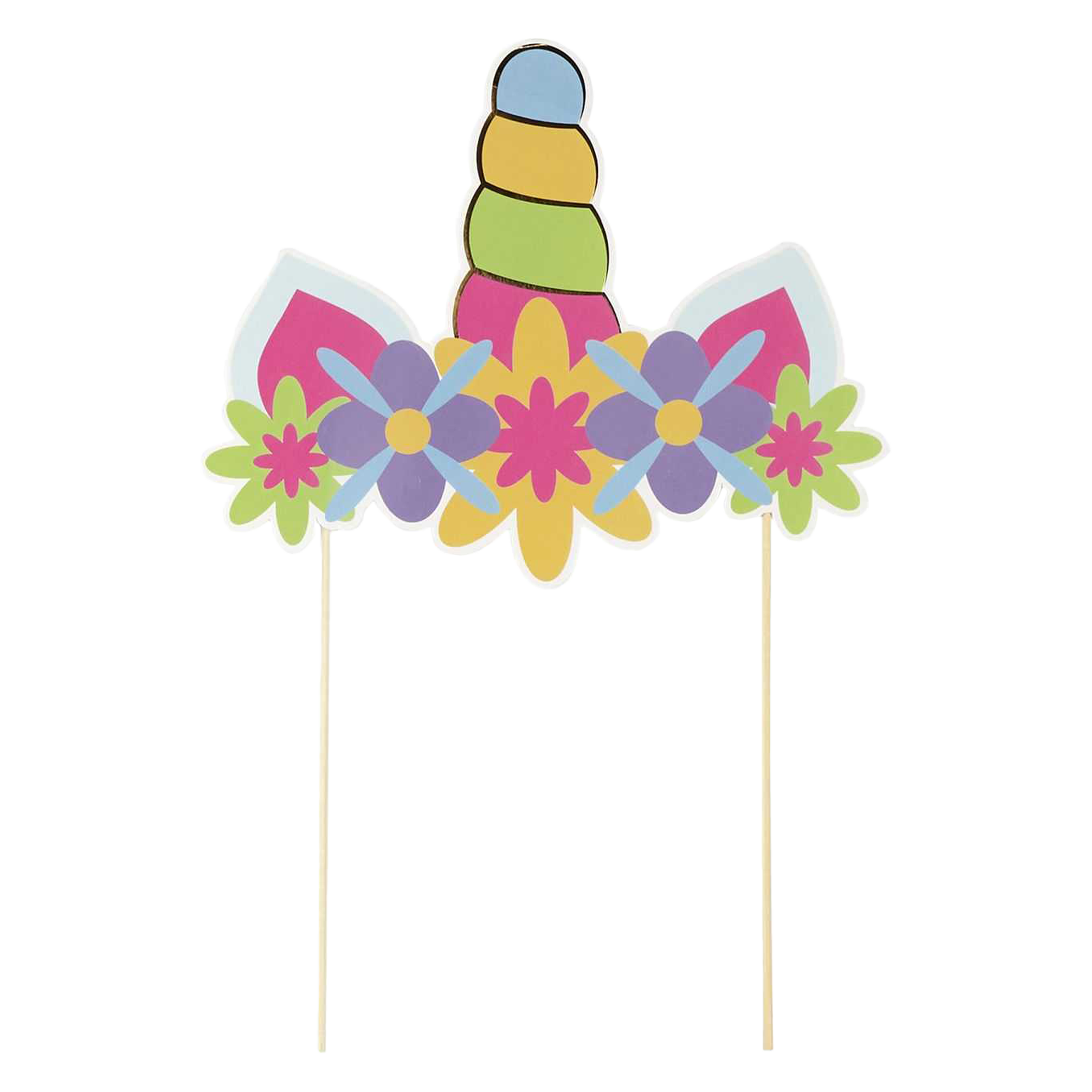 2 décorations de gâteau licorne