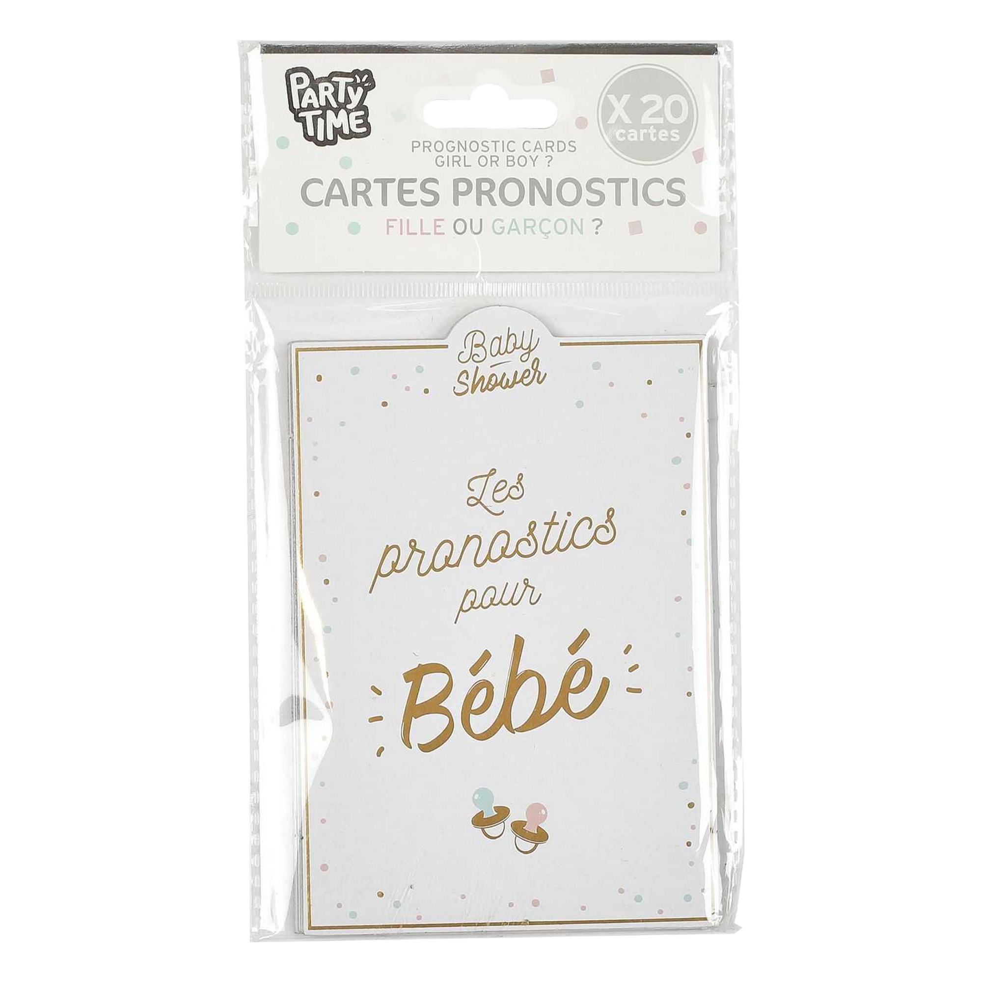 10 cartes de pronostics baby shower