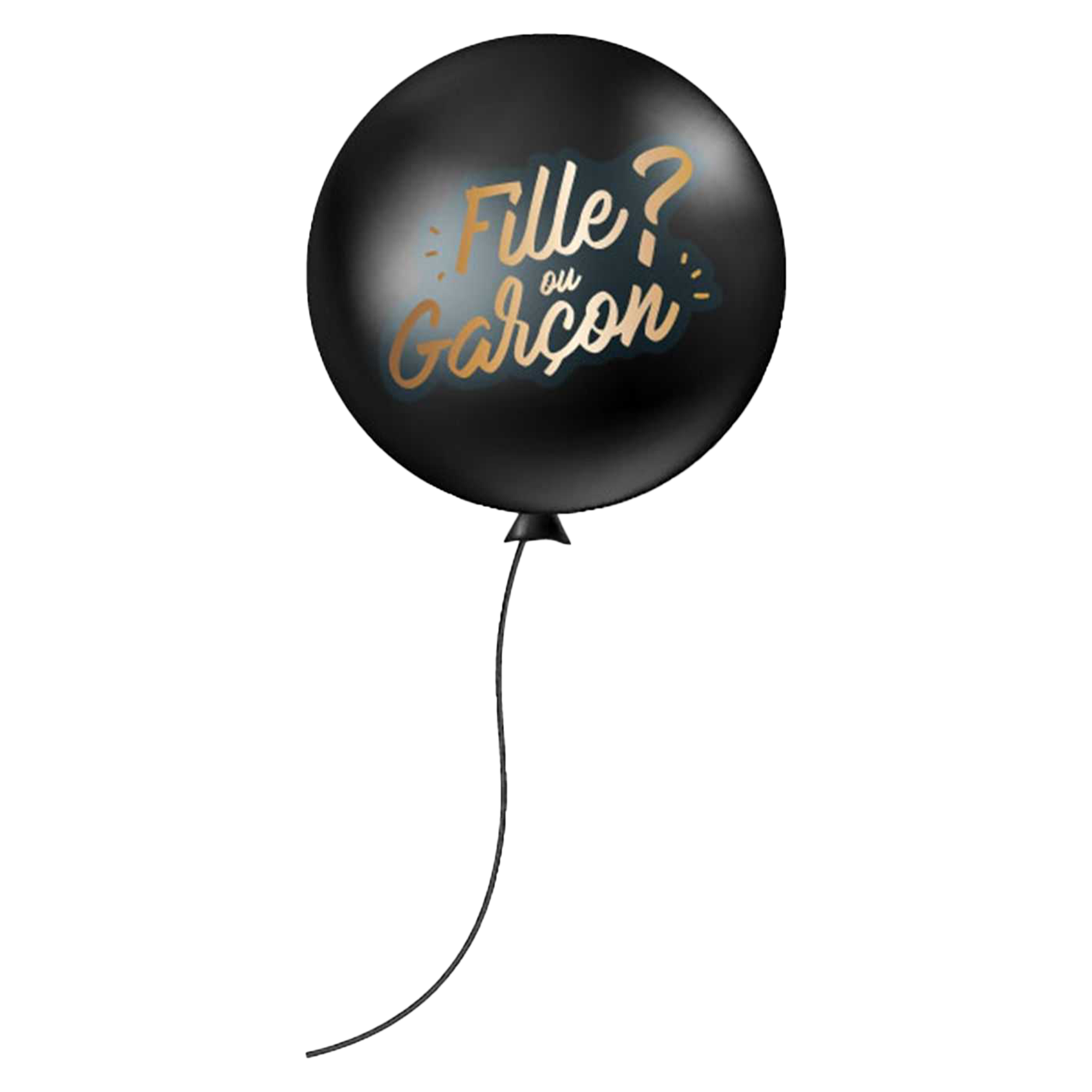 Ballon confettis gender reveal