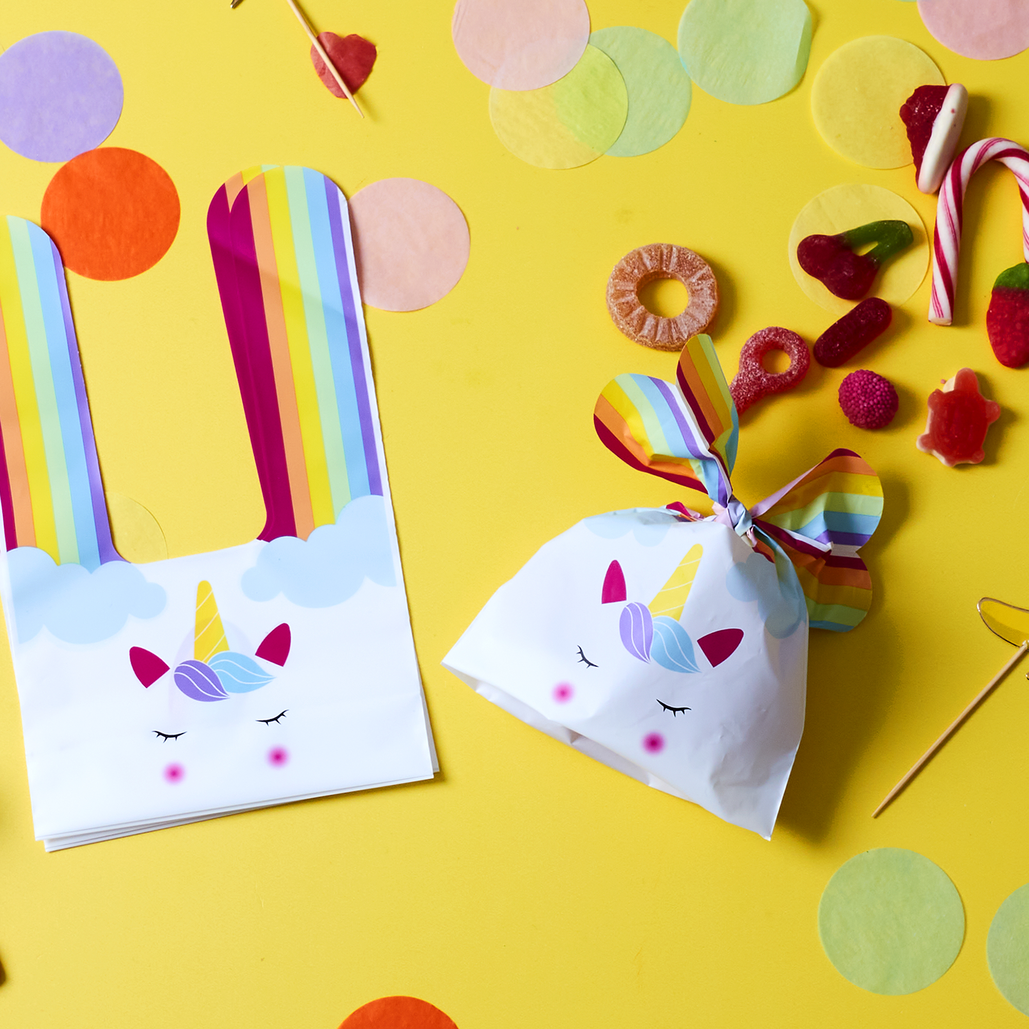 10 sacs à bonbons Licorne
