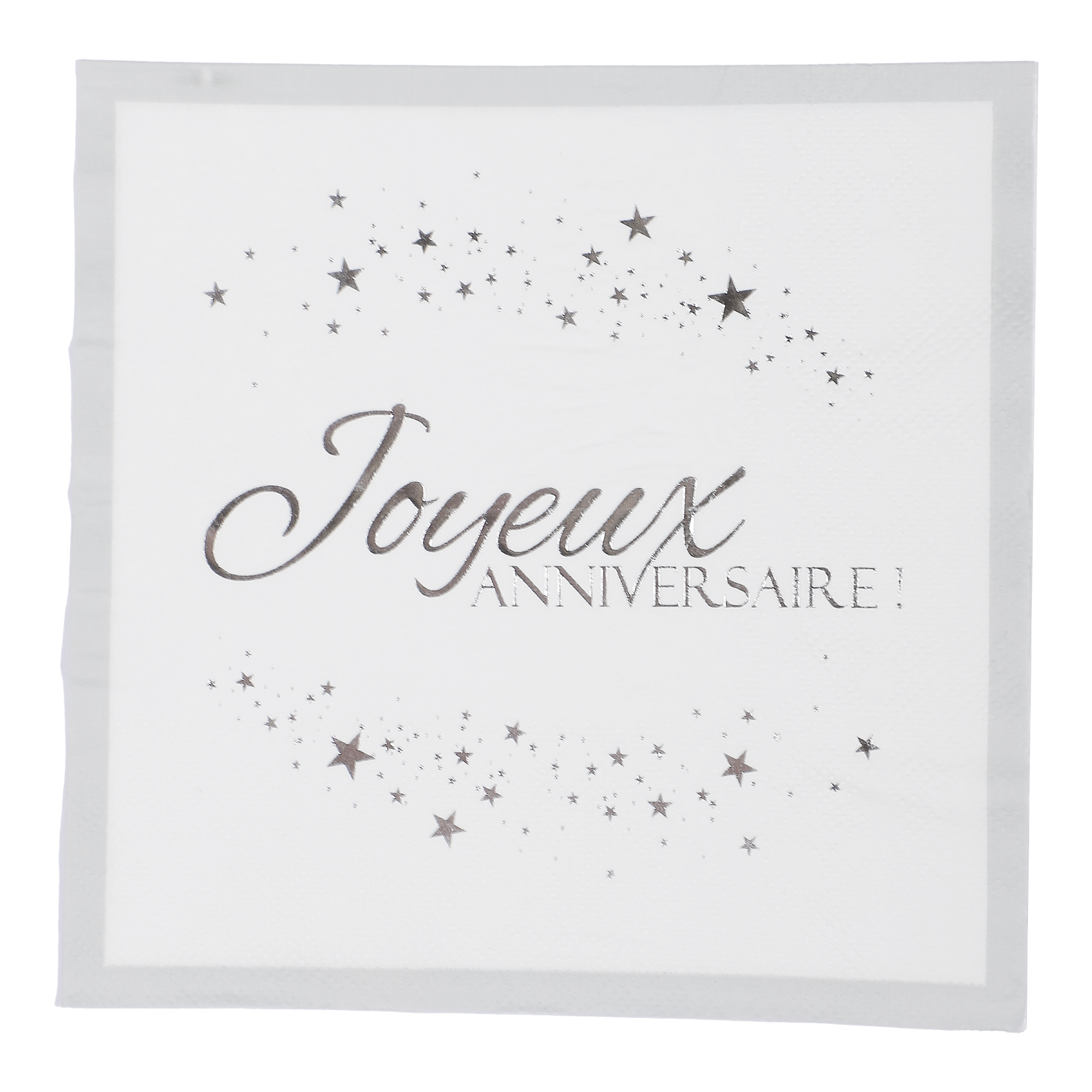 20 serviettes en papier Joyeux anniversaire