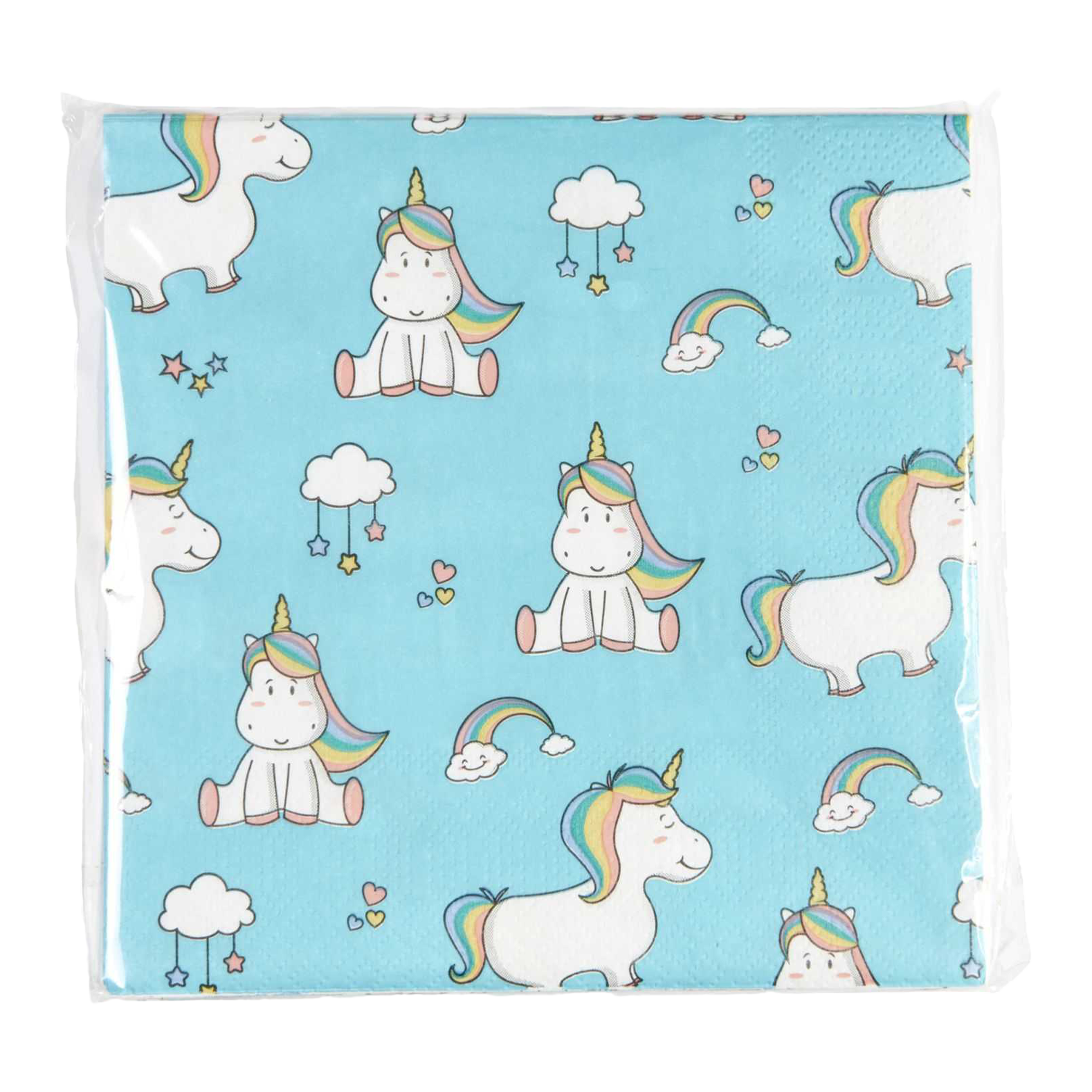 20 serviettes en papier Licorne Kawai