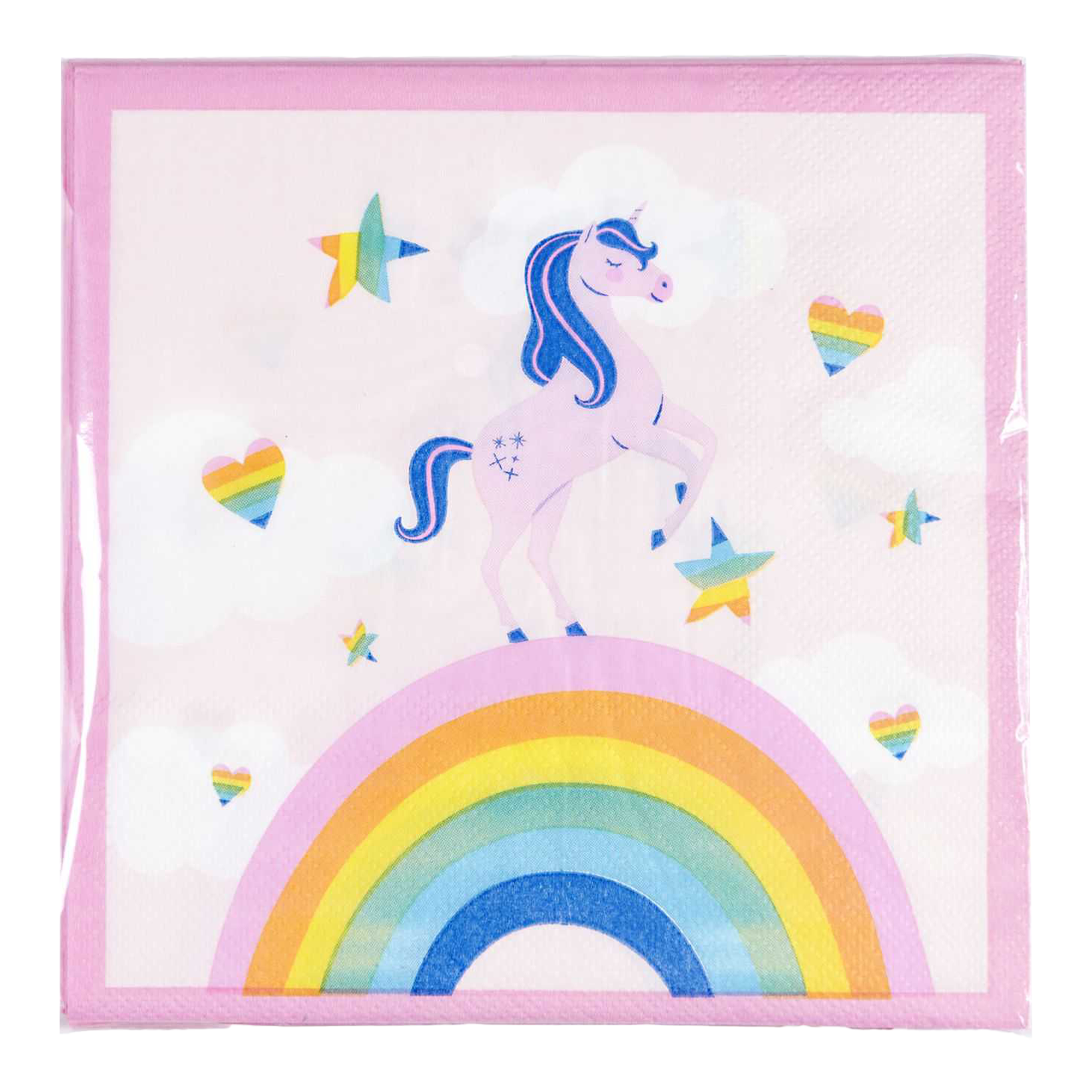 20 serviettes en papier Licorne