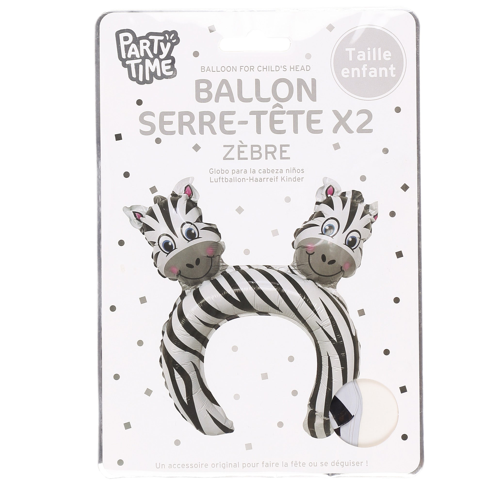 BALLON SERRE TETE SET DE 2 / 4 ASSORTIS