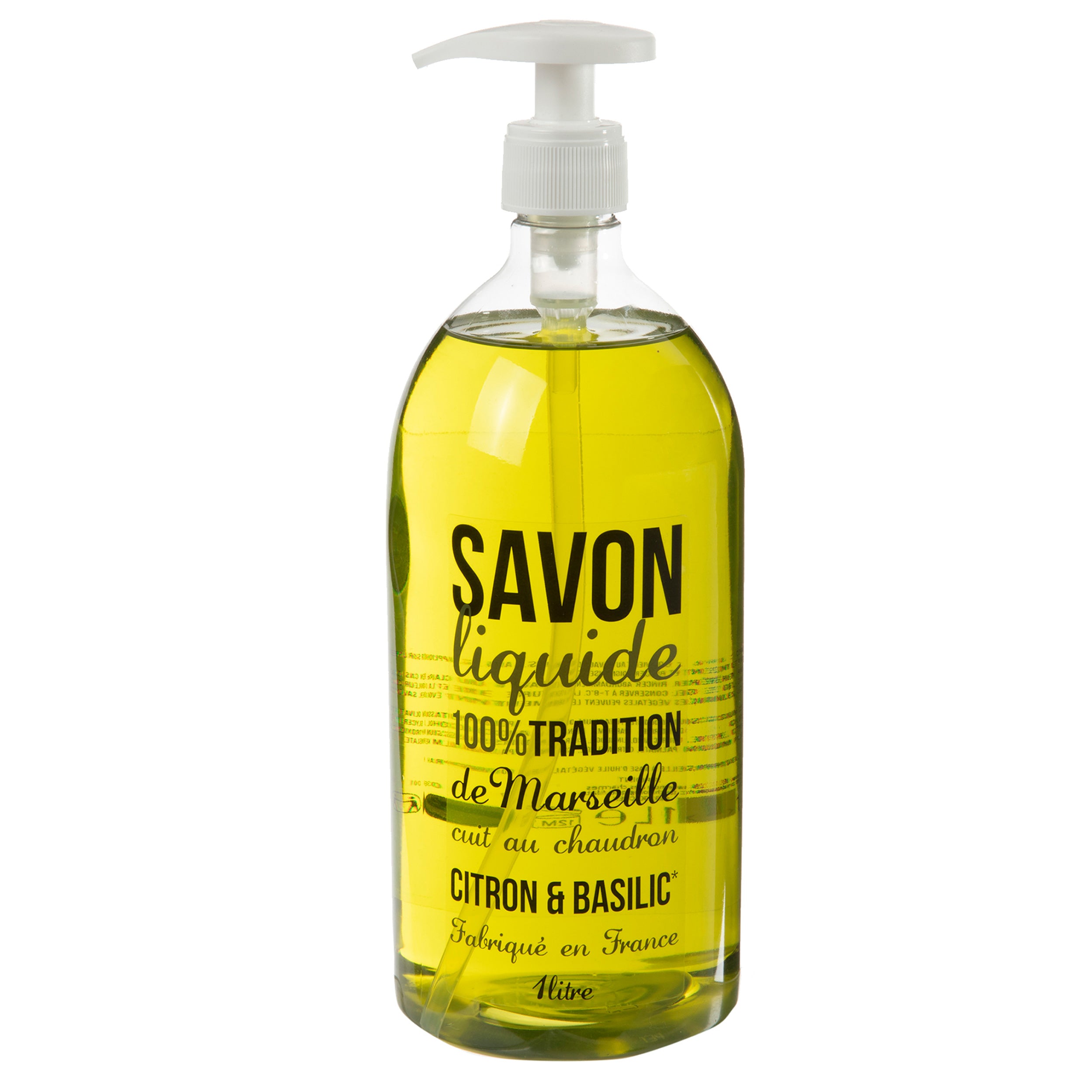 Savon liquide mains citron basilic 1L