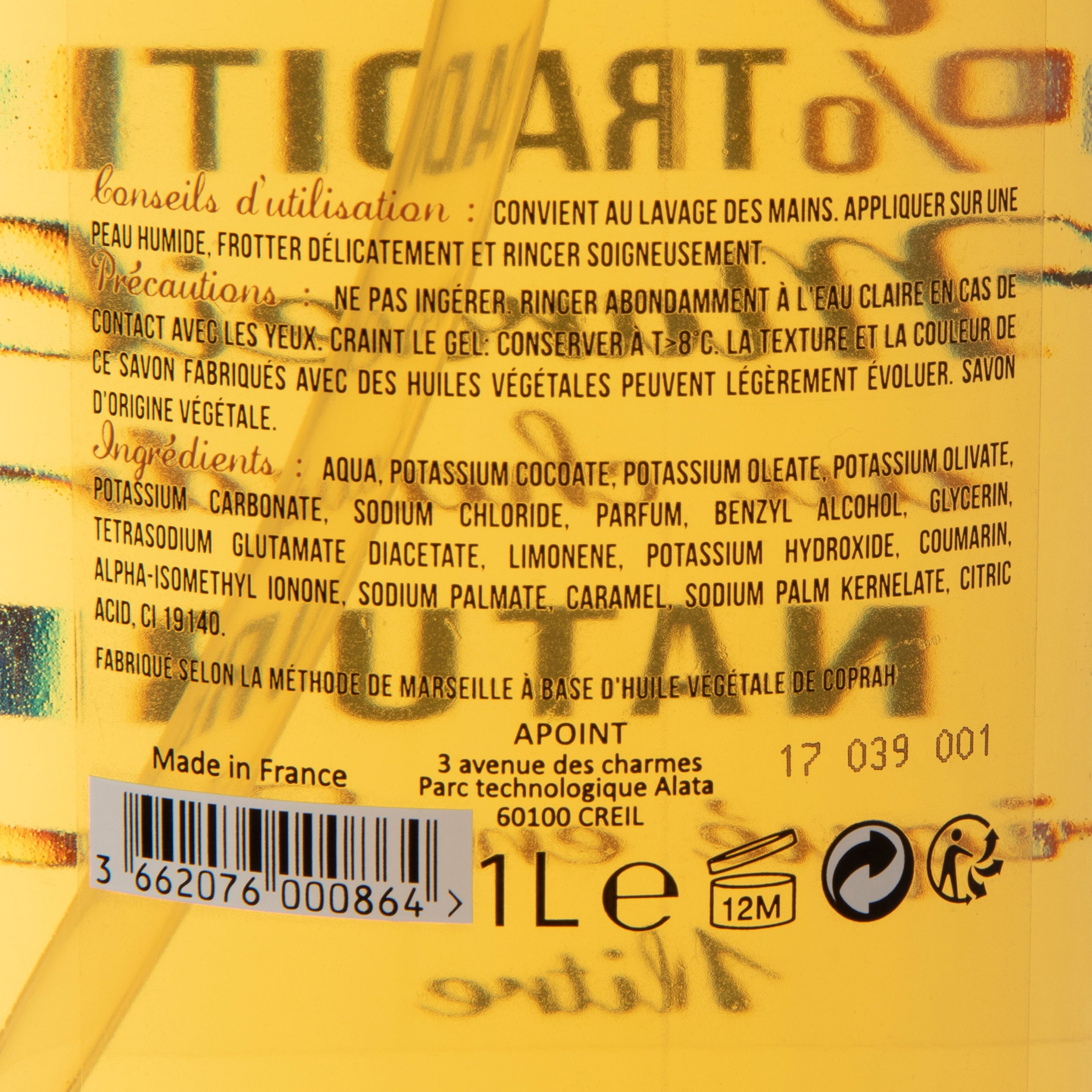 Savon liquide main naturel 1L