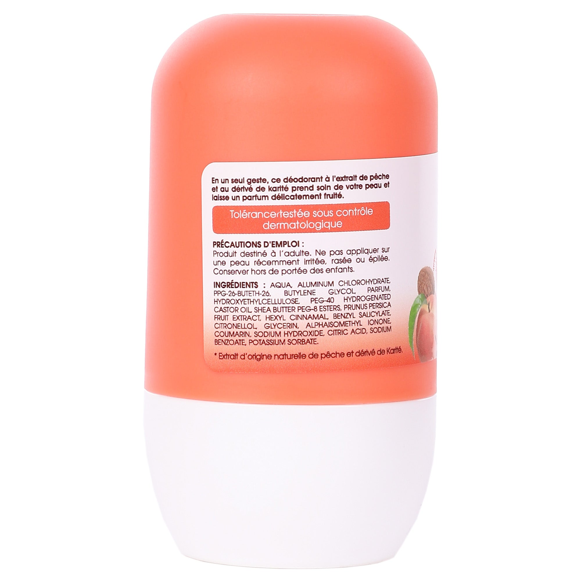 Déodorant à bille karité pêche