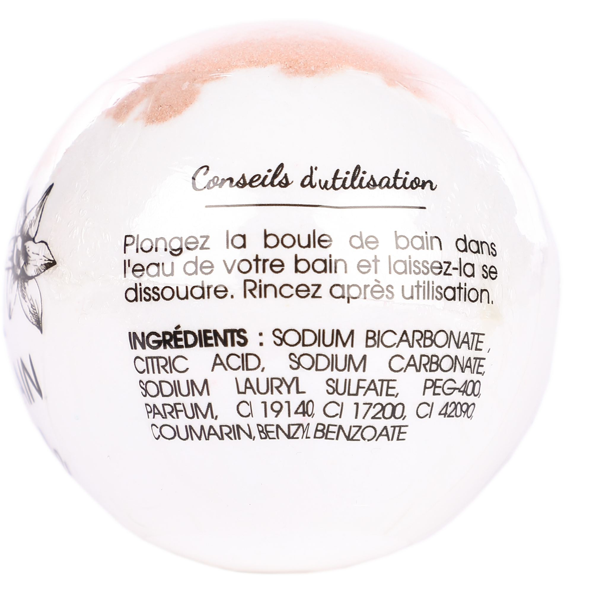 Bombe de bain à la vanille