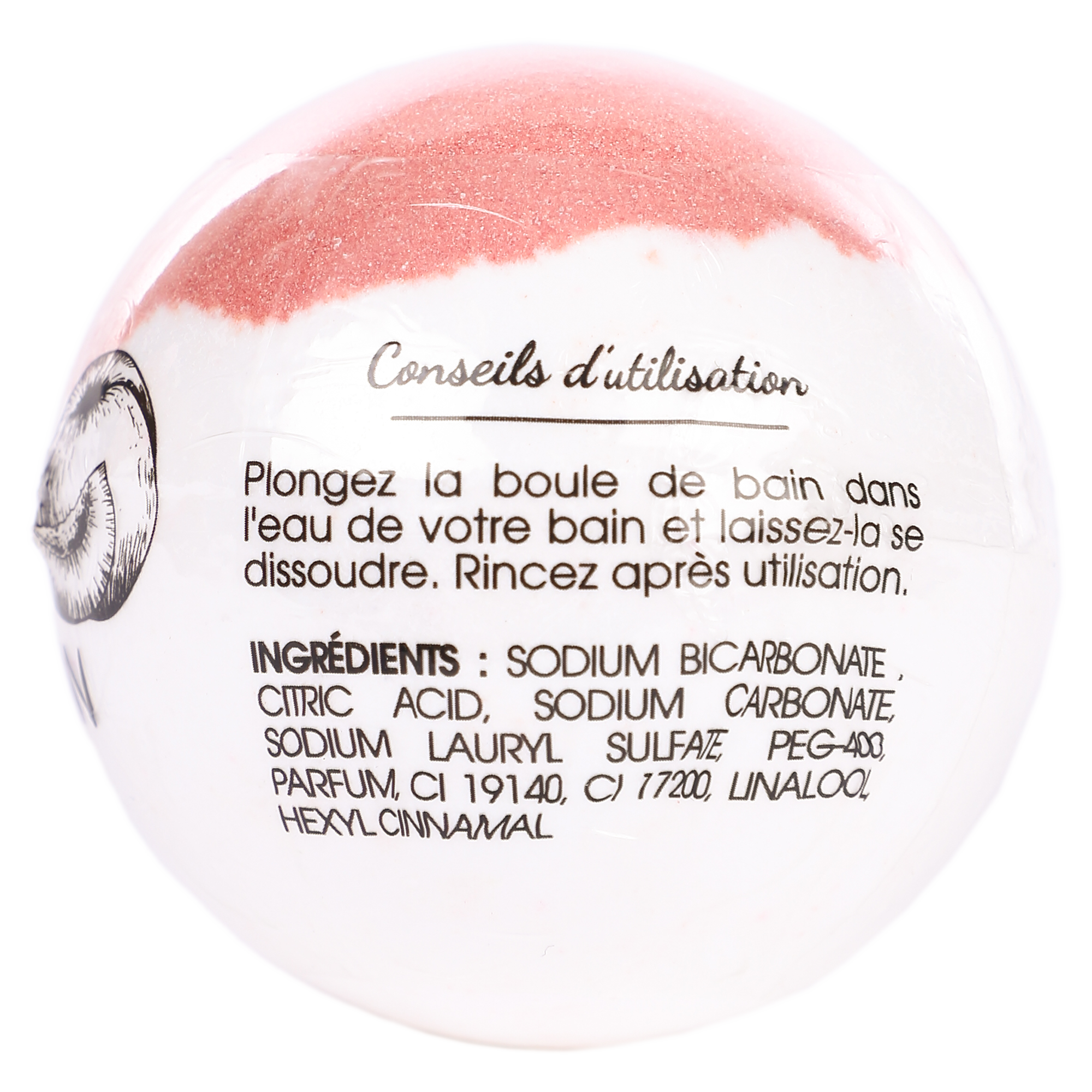Bombe de bain à la pèche