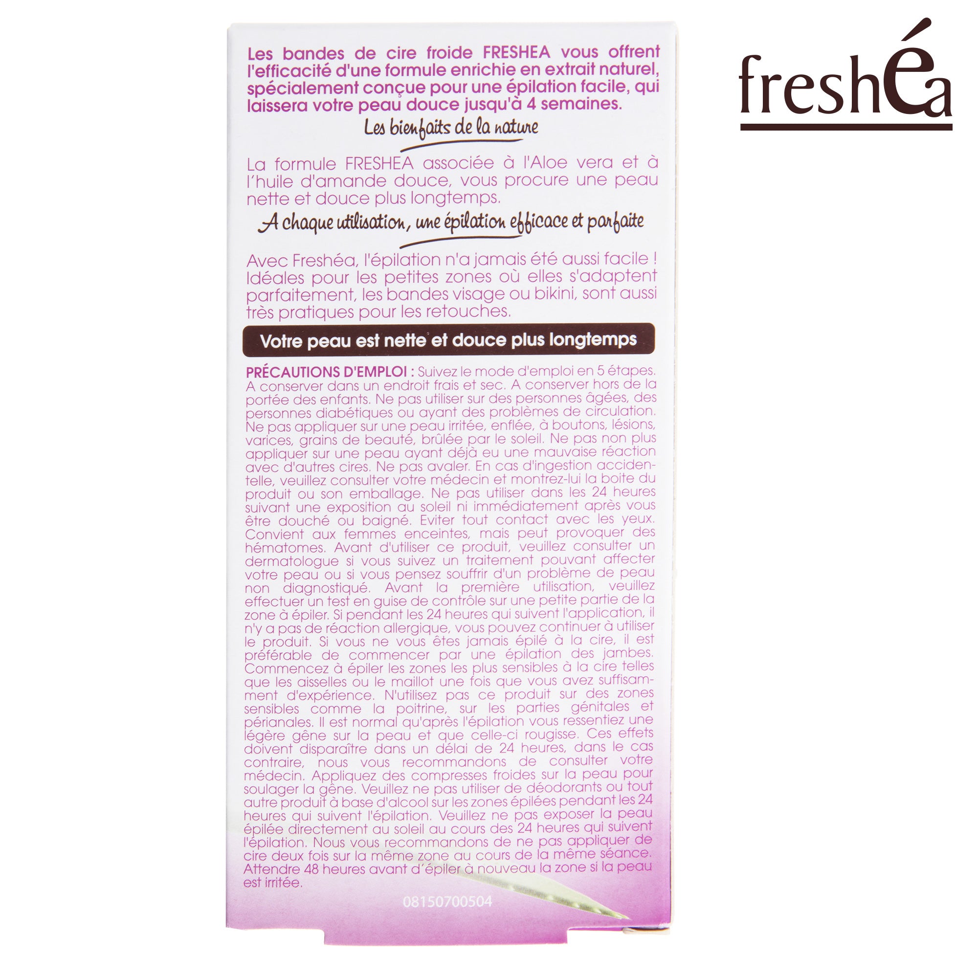 KIT DE 16 BANDES DEPILATOIRES BIKINI ET 12 BANDES VISAGE - FRESHEA