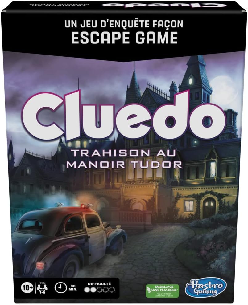 Cluedo Trahison au Manoir Tudor, Jeu de Détective Escape Game