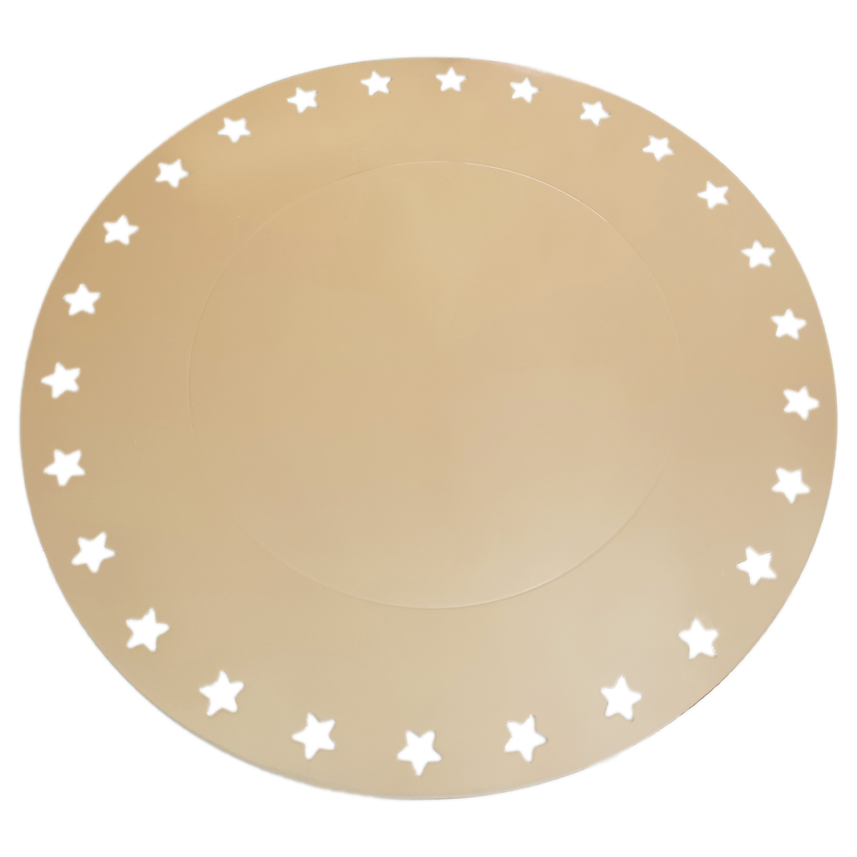 4 sous-assiettes rondes or