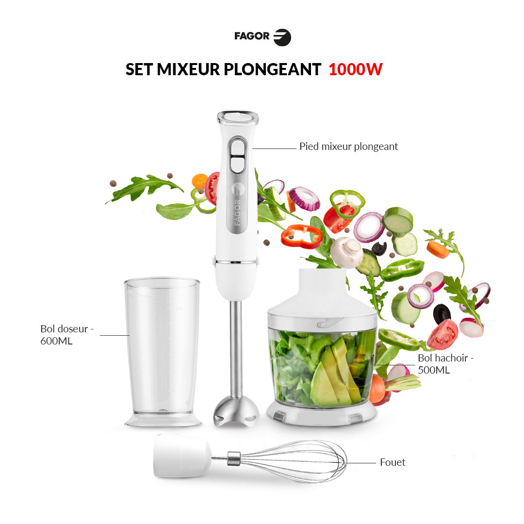 Mixeur plongeant +  accessoires