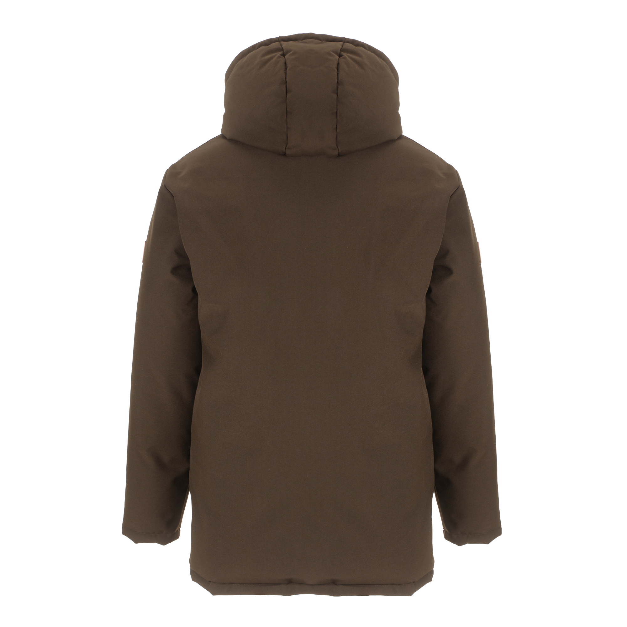 Parka zippée contrastée  - Kaki