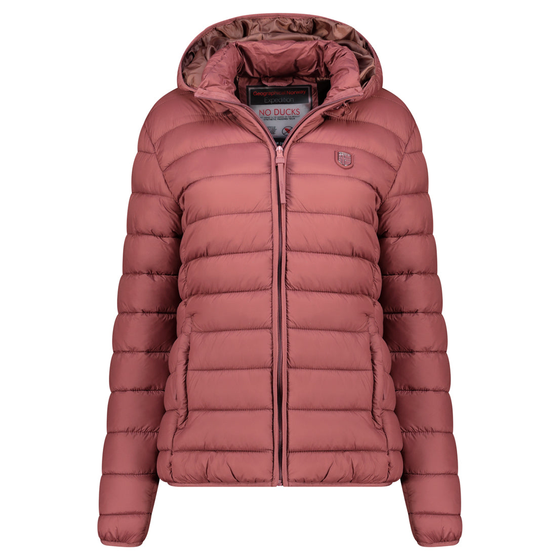 Doudoune courte à capuche Geographical Norway pour femme – du S au XXL - Rose