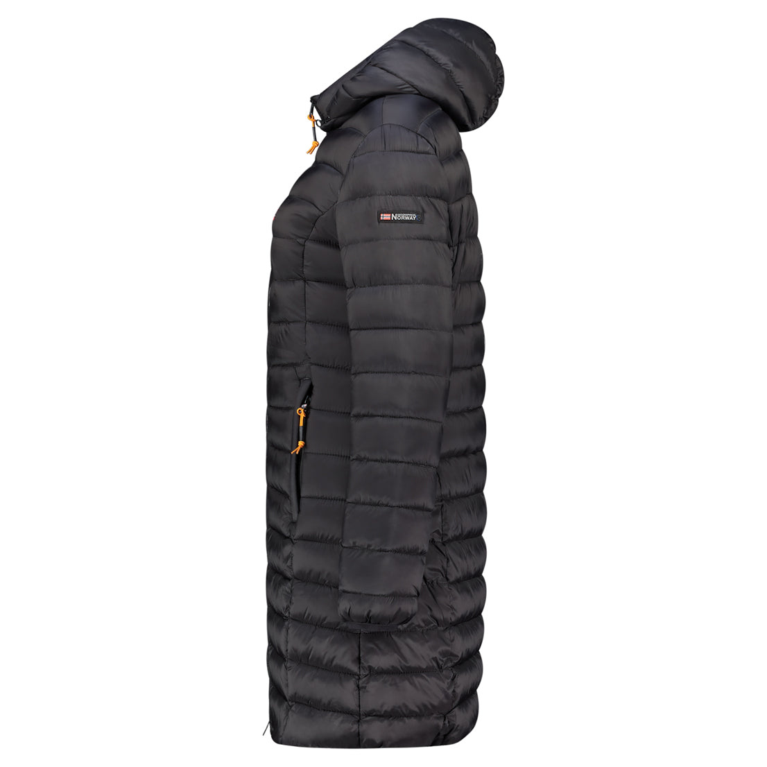 Doudoune longue à capuche Geographical Norway pour femme – du S au XXL - Noir