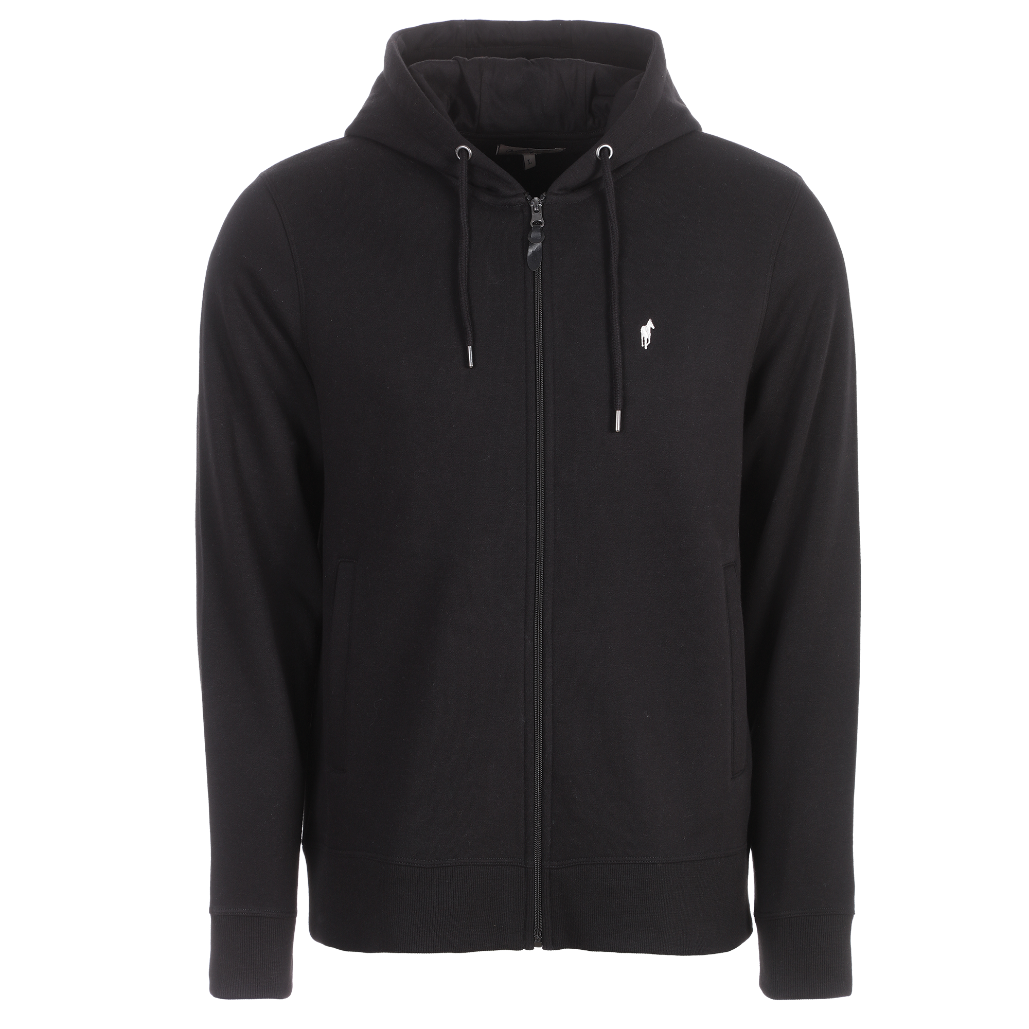 Sweat zippé à capuche  - Noir