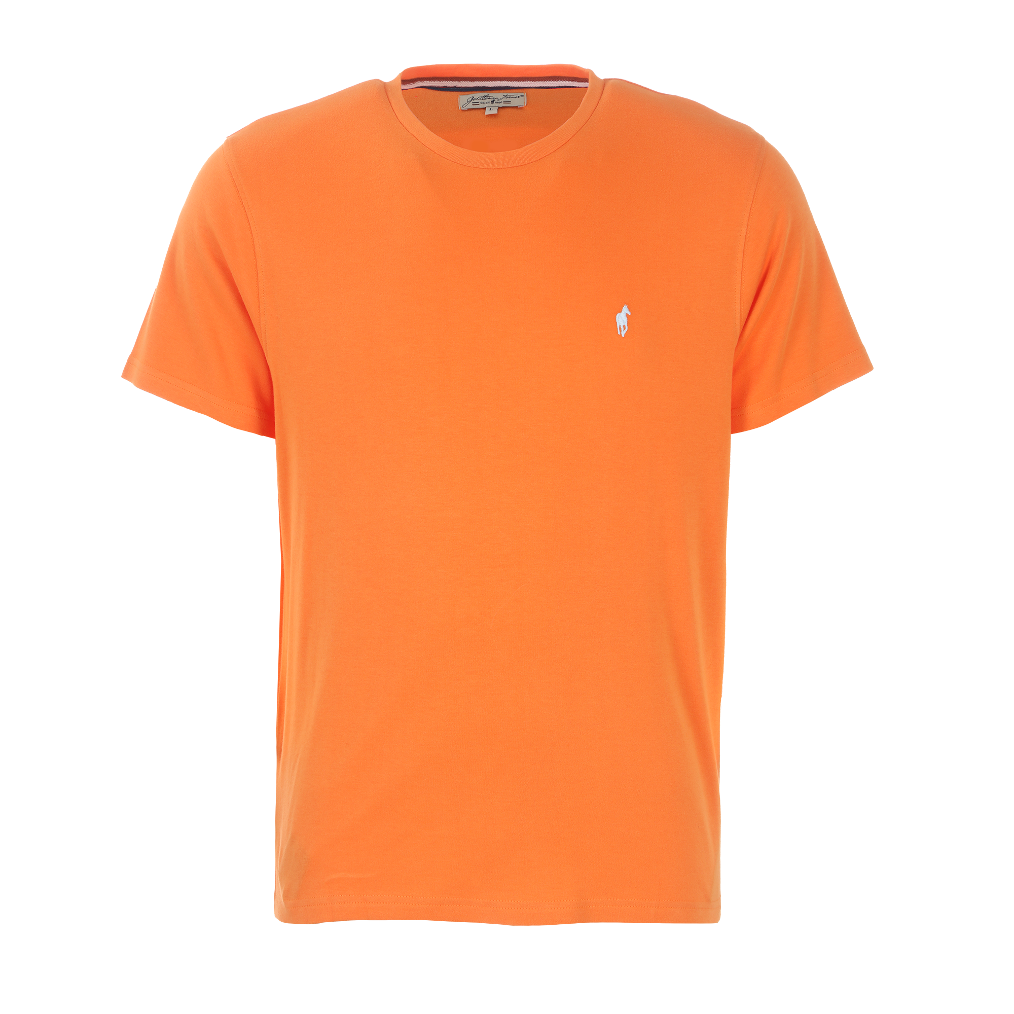 Tee-shirt manches courtes col V - Orange