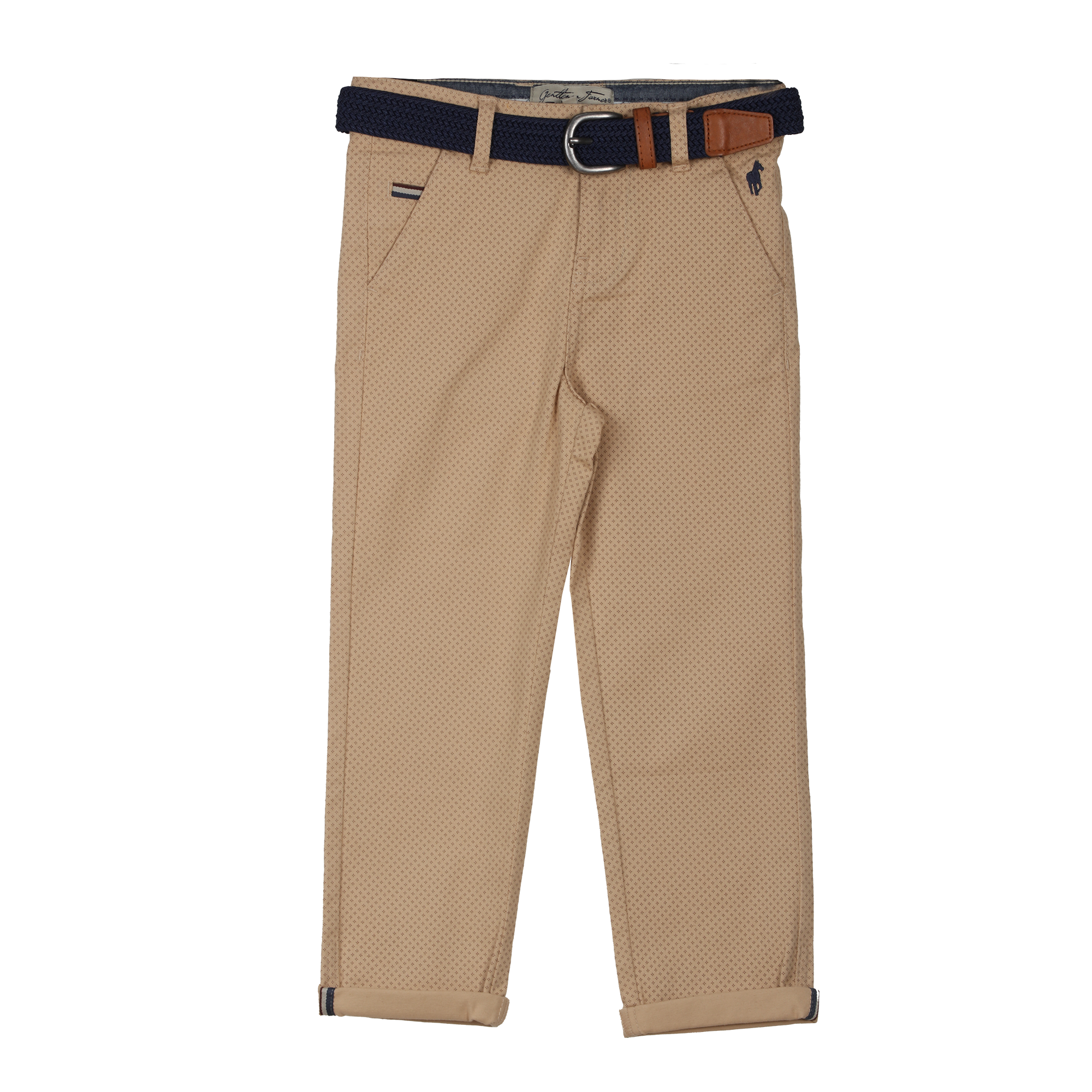 Pantalon chino avec ceinture 3/6ans - Bleu