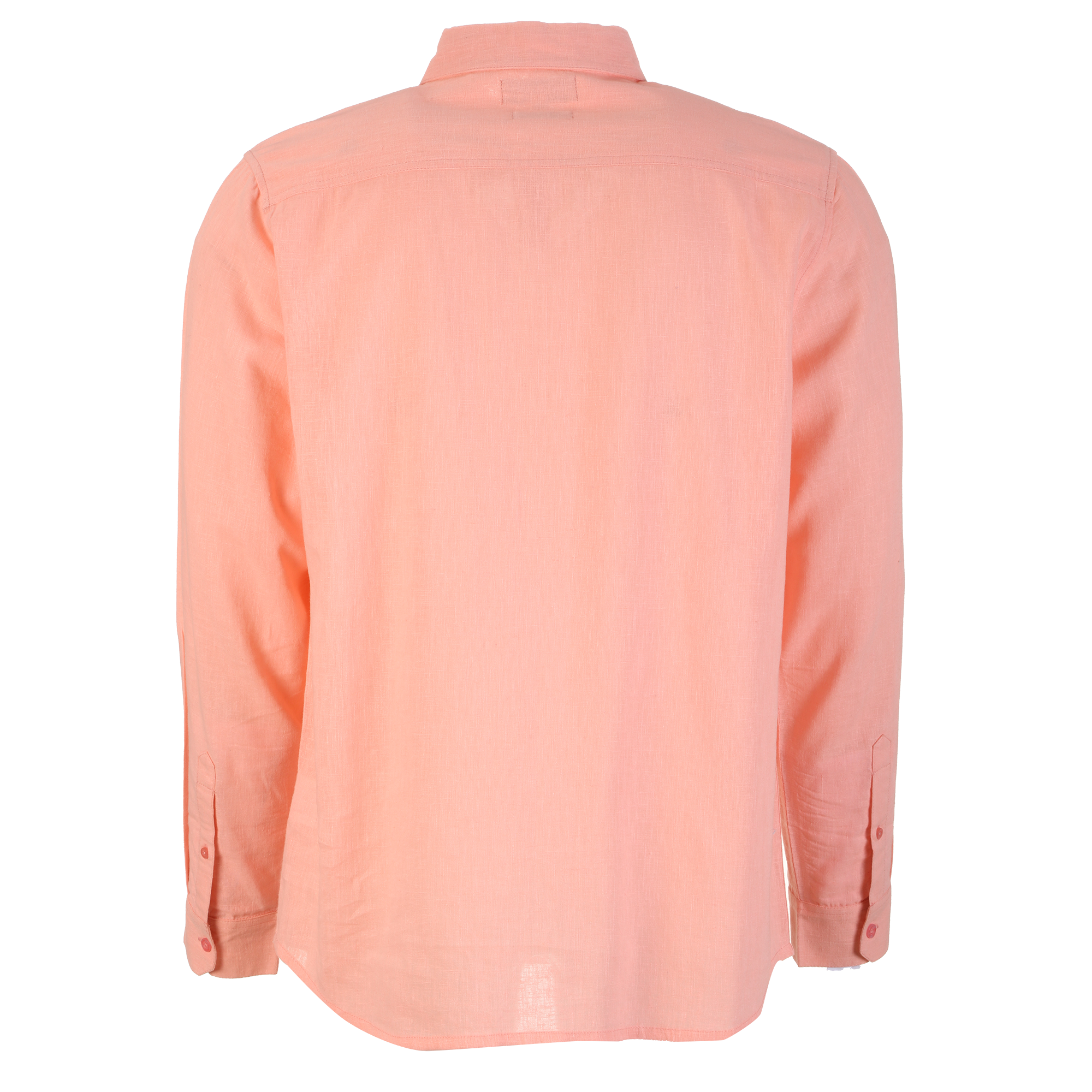 Chemise manches longues lin et coton  - Bleu foncé